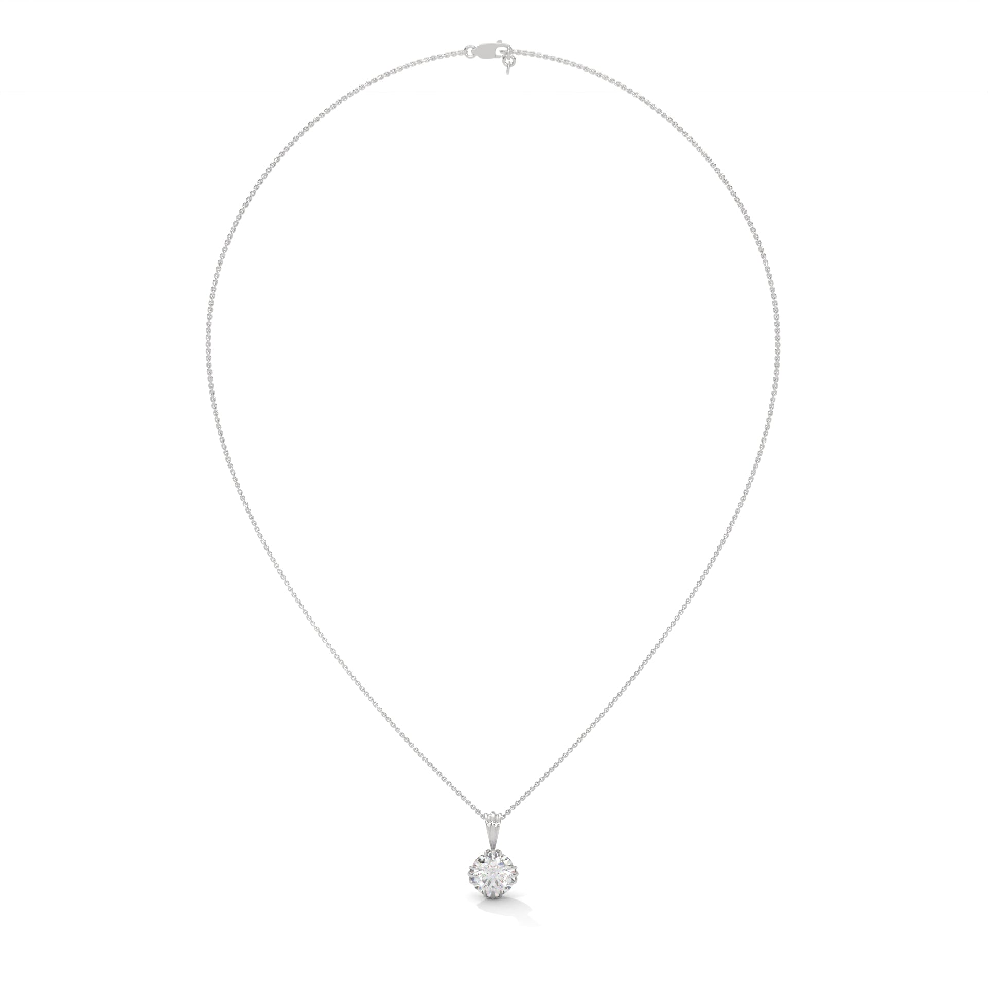 3 CARAT ROUND SOLITAIRE PENDENT