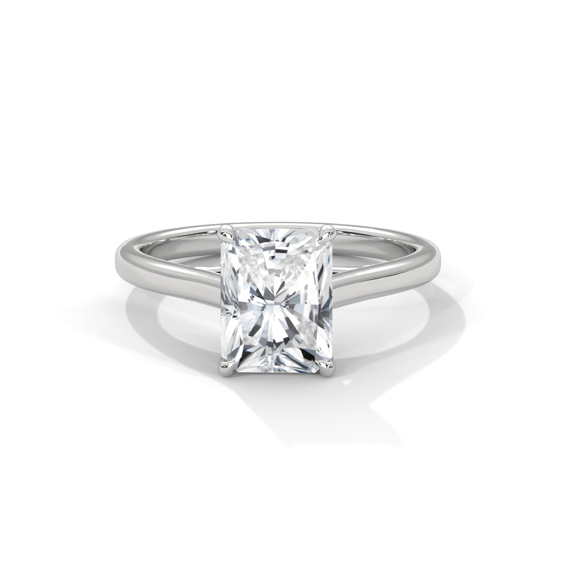 2 CARAT RADIENT SHAPE SOLITAIRE ENGAGEMENT RING