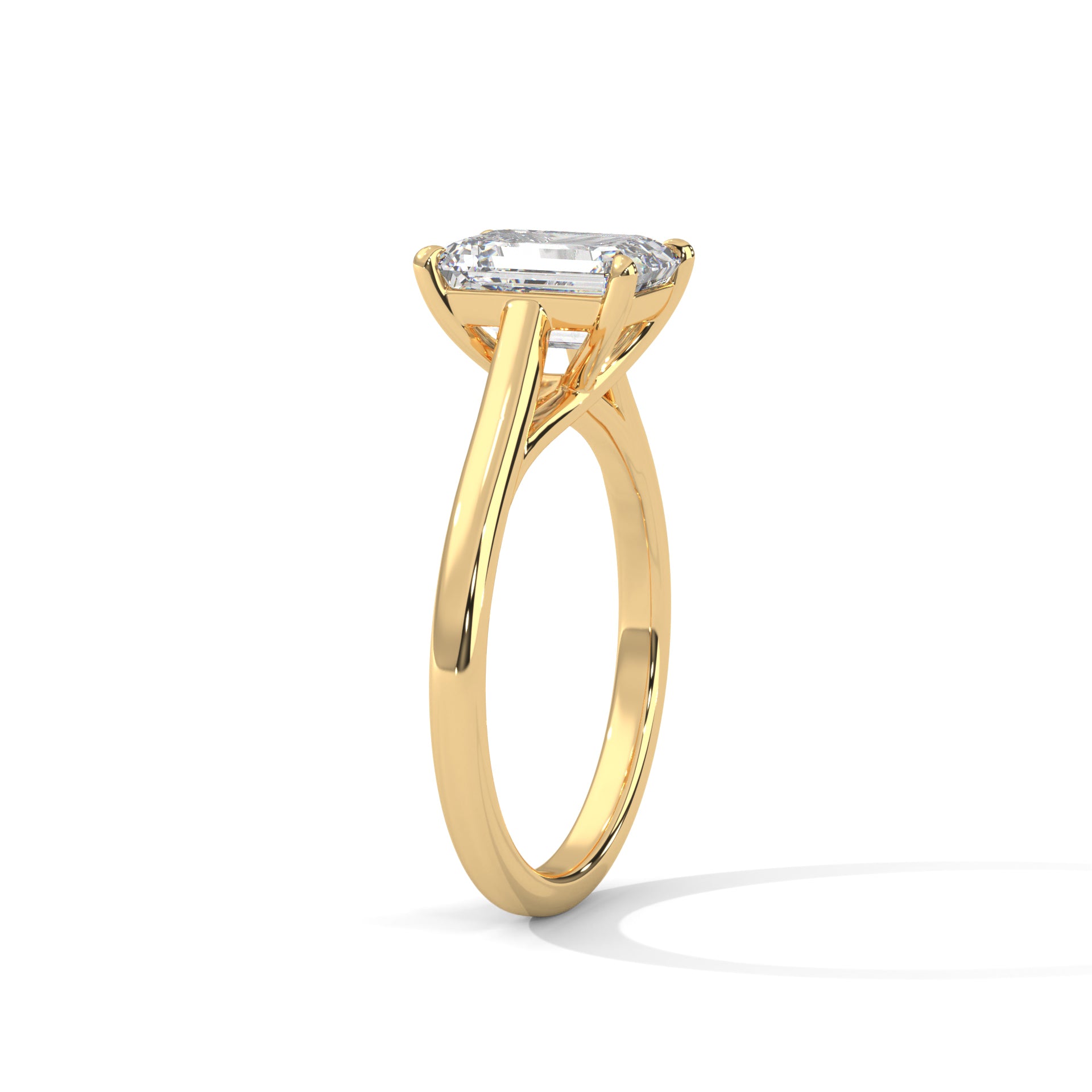 2 CARAT RADIENT SHAPE SOLITAIRE ENGAGEMENT RING
