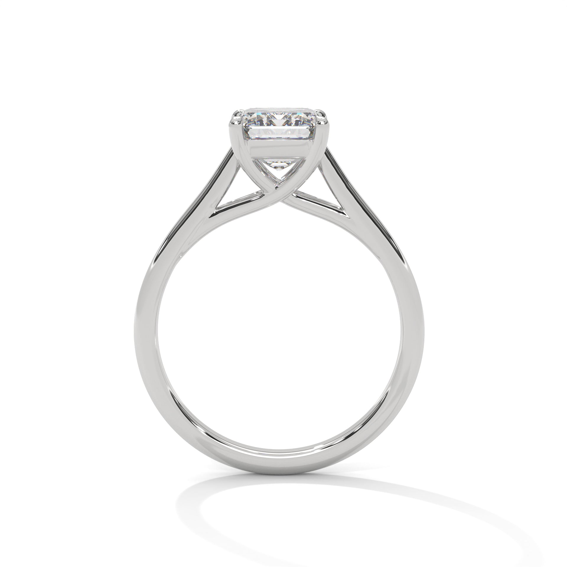 2 CARAT RADIENT SHAPE SOLITAIRE ENGAGEMENT RING