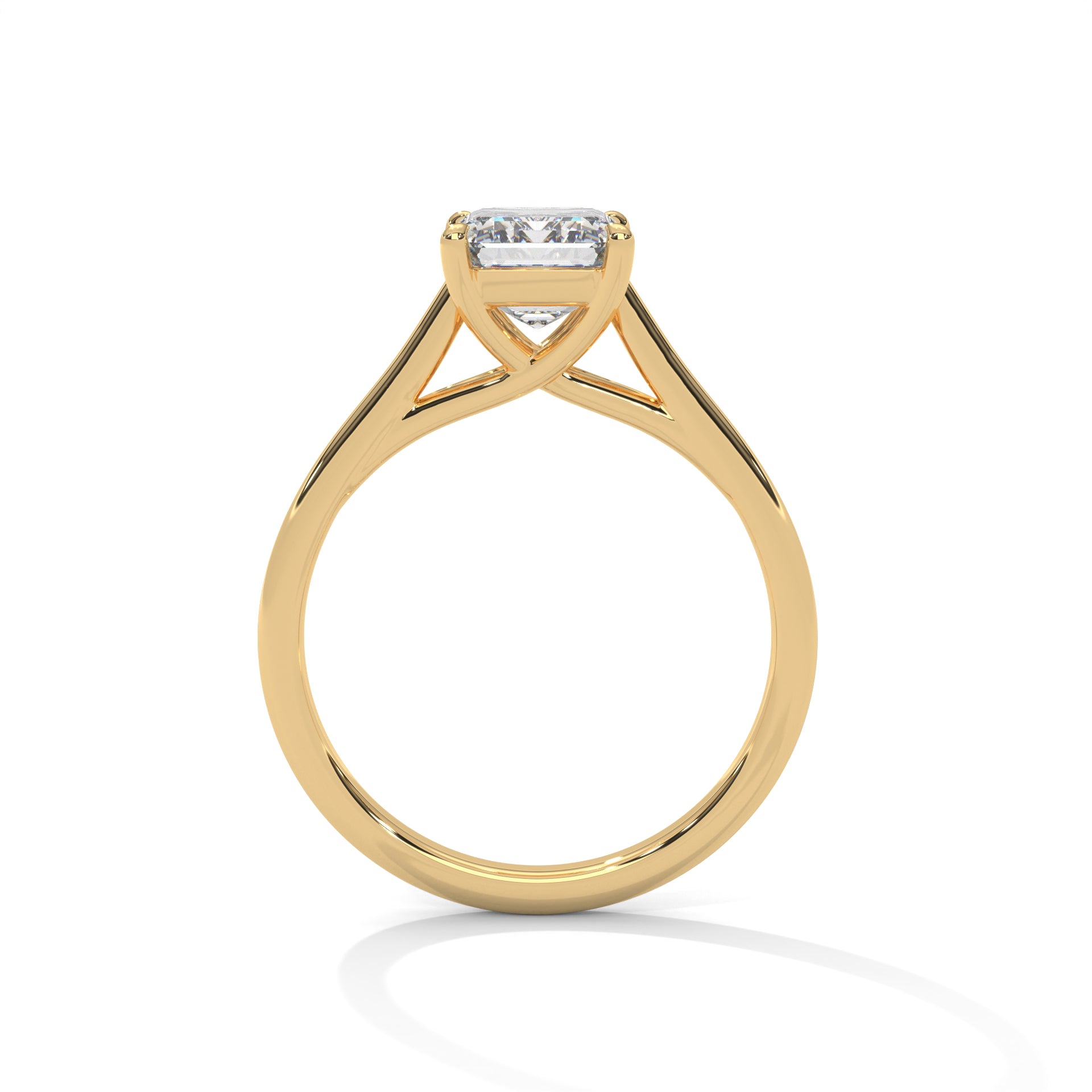 2 CARAT RADIENT SHAPE SOLITAIRE ENGAGEMENT RING