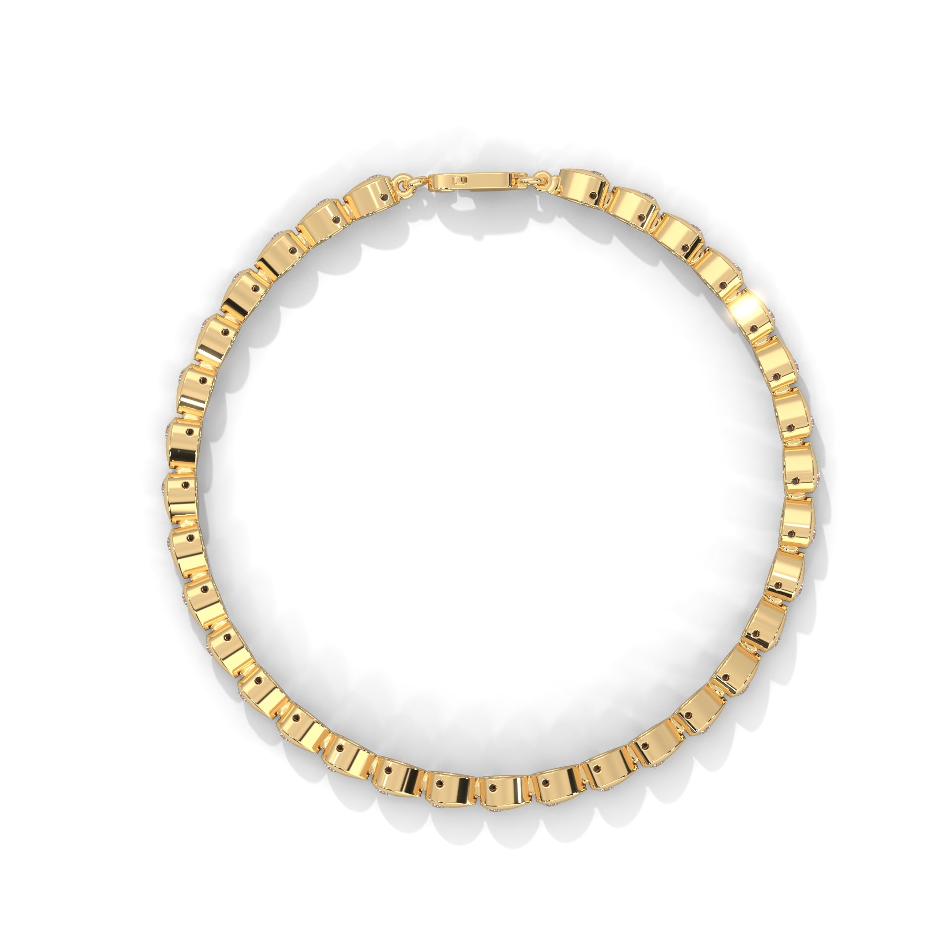 The Weston Round unique Style Flus Tennis Bracelet