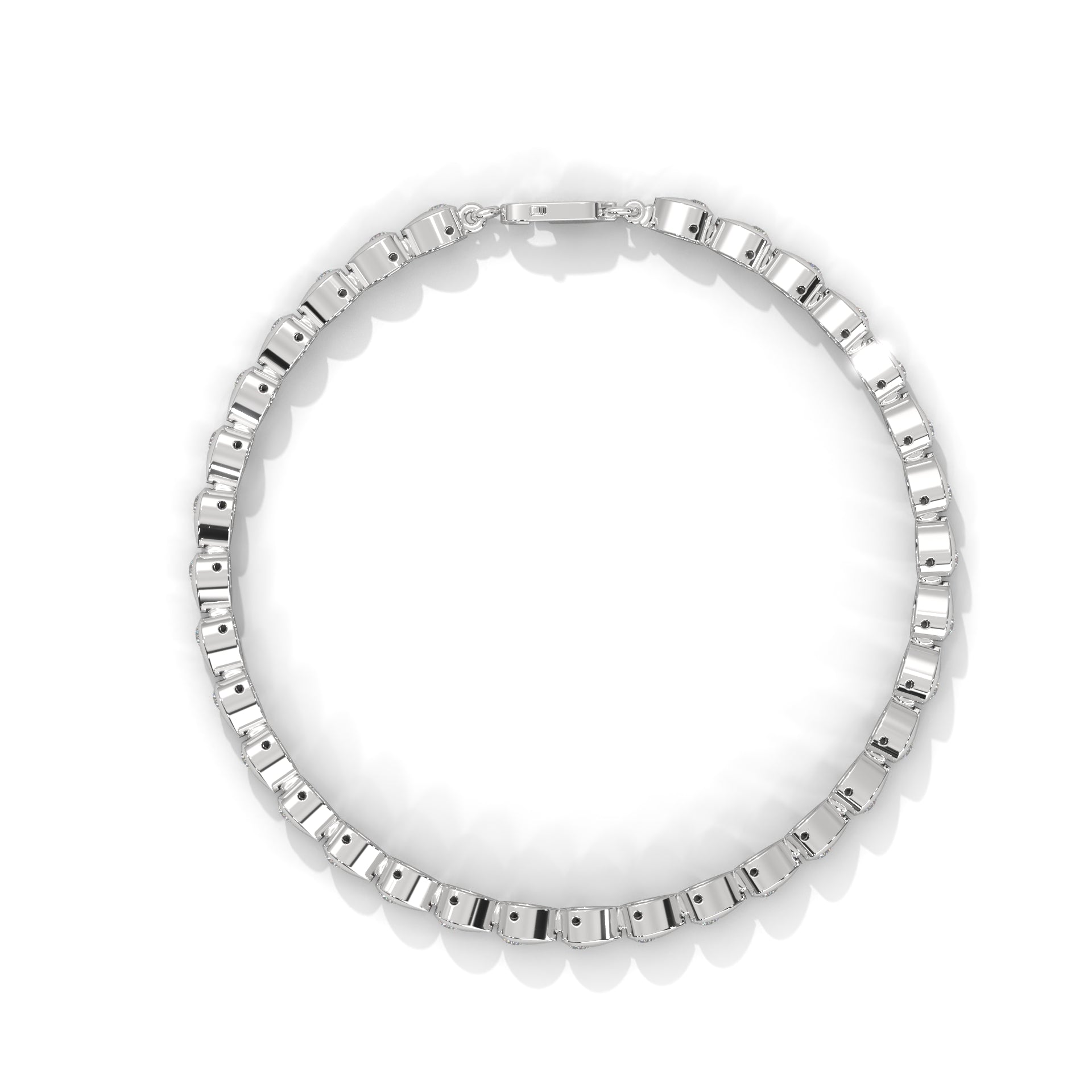 The Weston Round unique Style Flus Tennis Bracelet