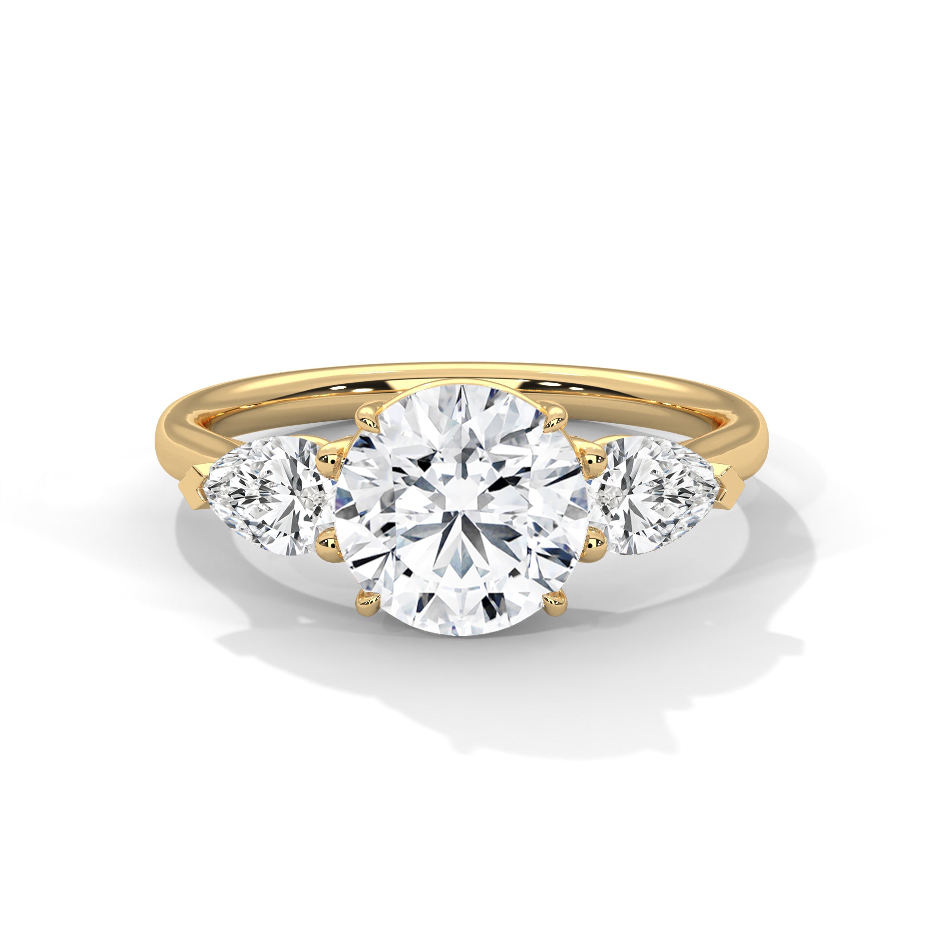 Labgrown Diamond Three Stones Engagement ring