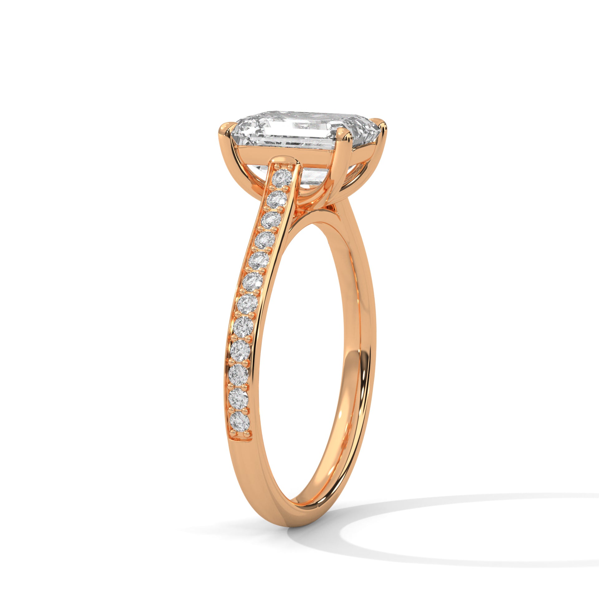 2 CARAT EMERALD SHAPE DIAMOND RING