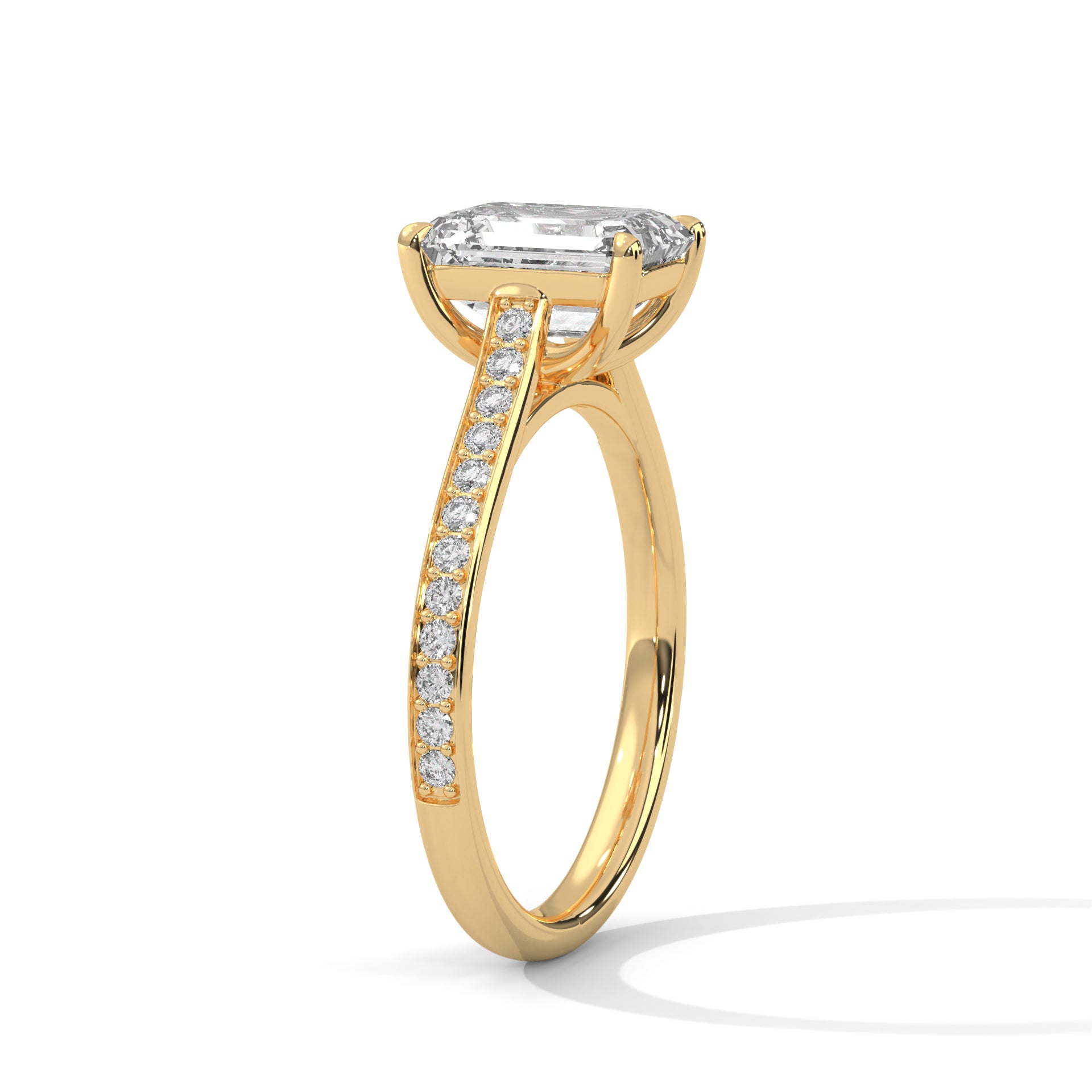 2 CARAT EMERALD SHAPE DIAMOND RING