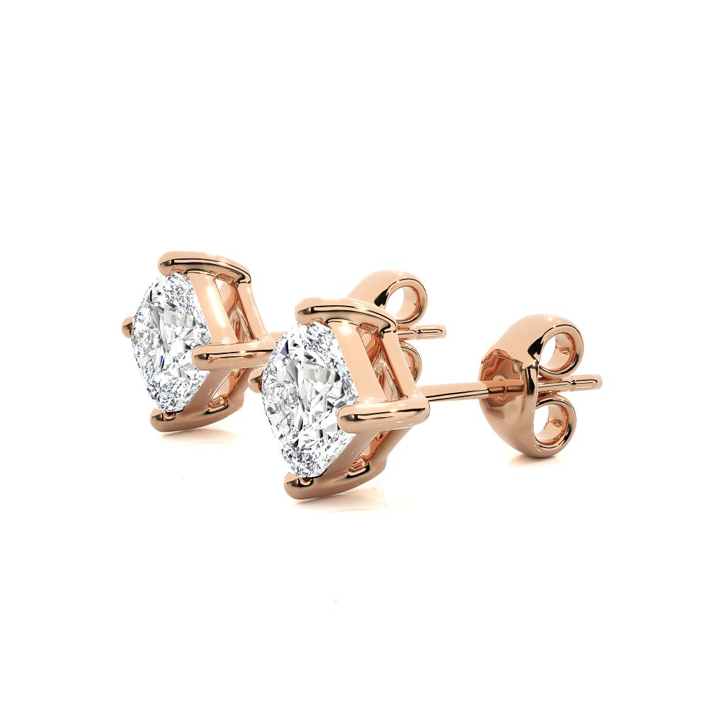 1 - 1 Carat Cushion cut Earring Tops | ATYANTA JEWELS