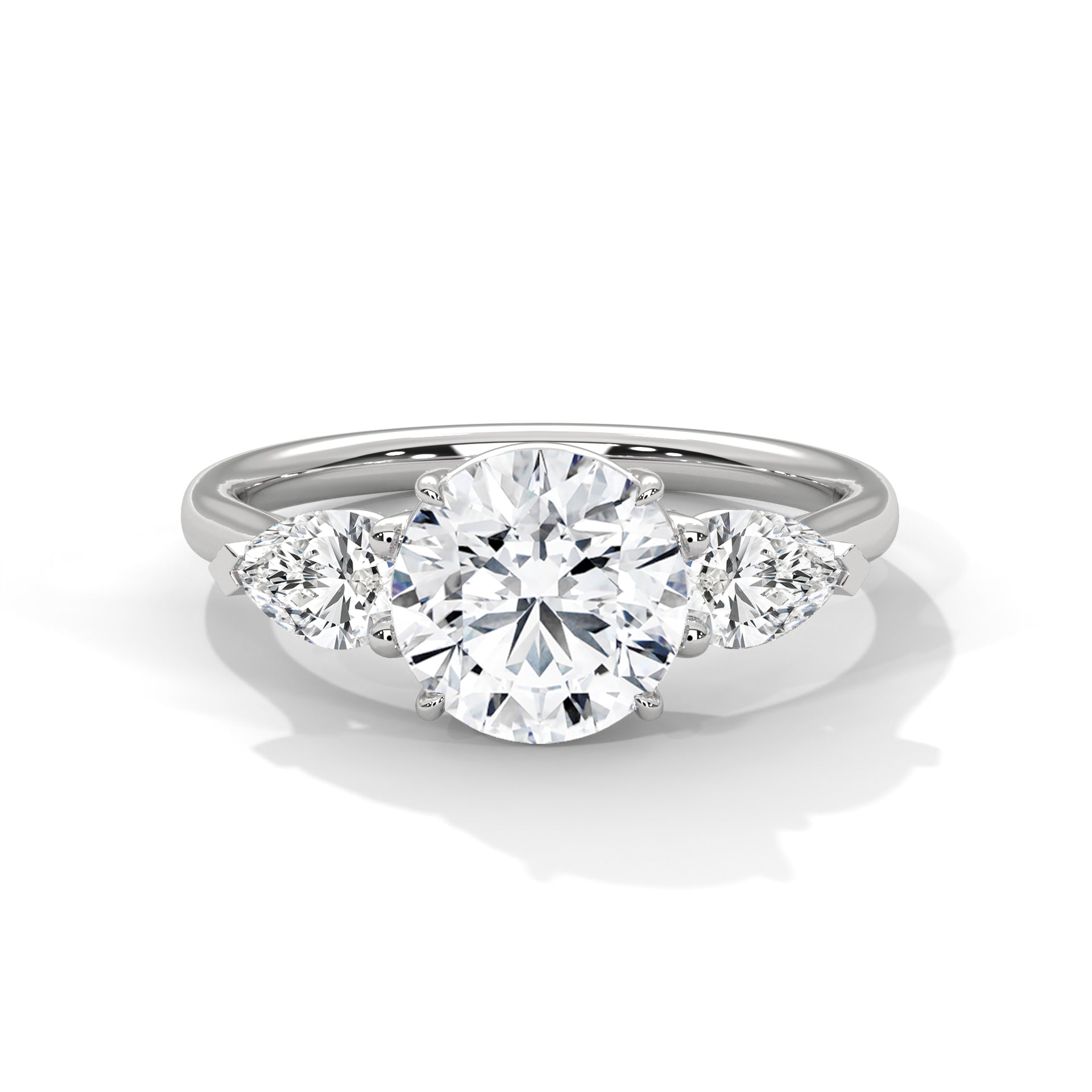 Labgrown Diamond Three Stones Engagement ring