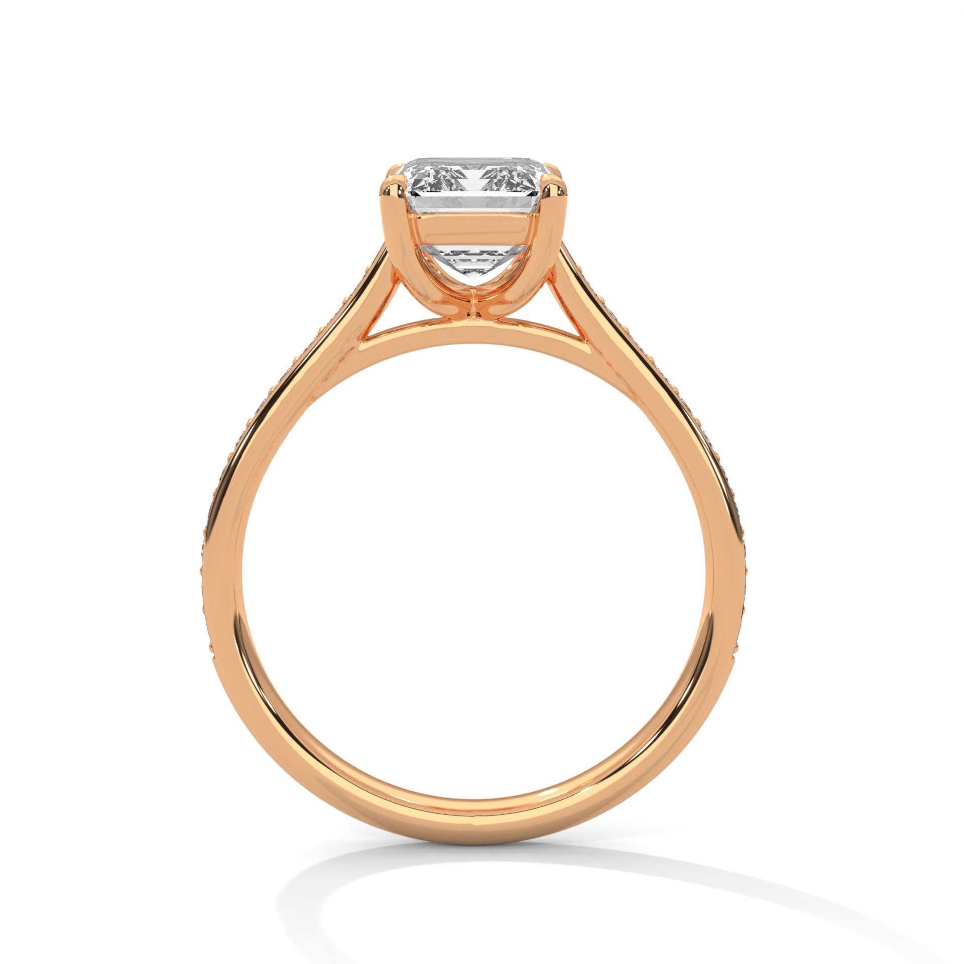 2 CARAT EMERALD SHAPE DIAMOND RING