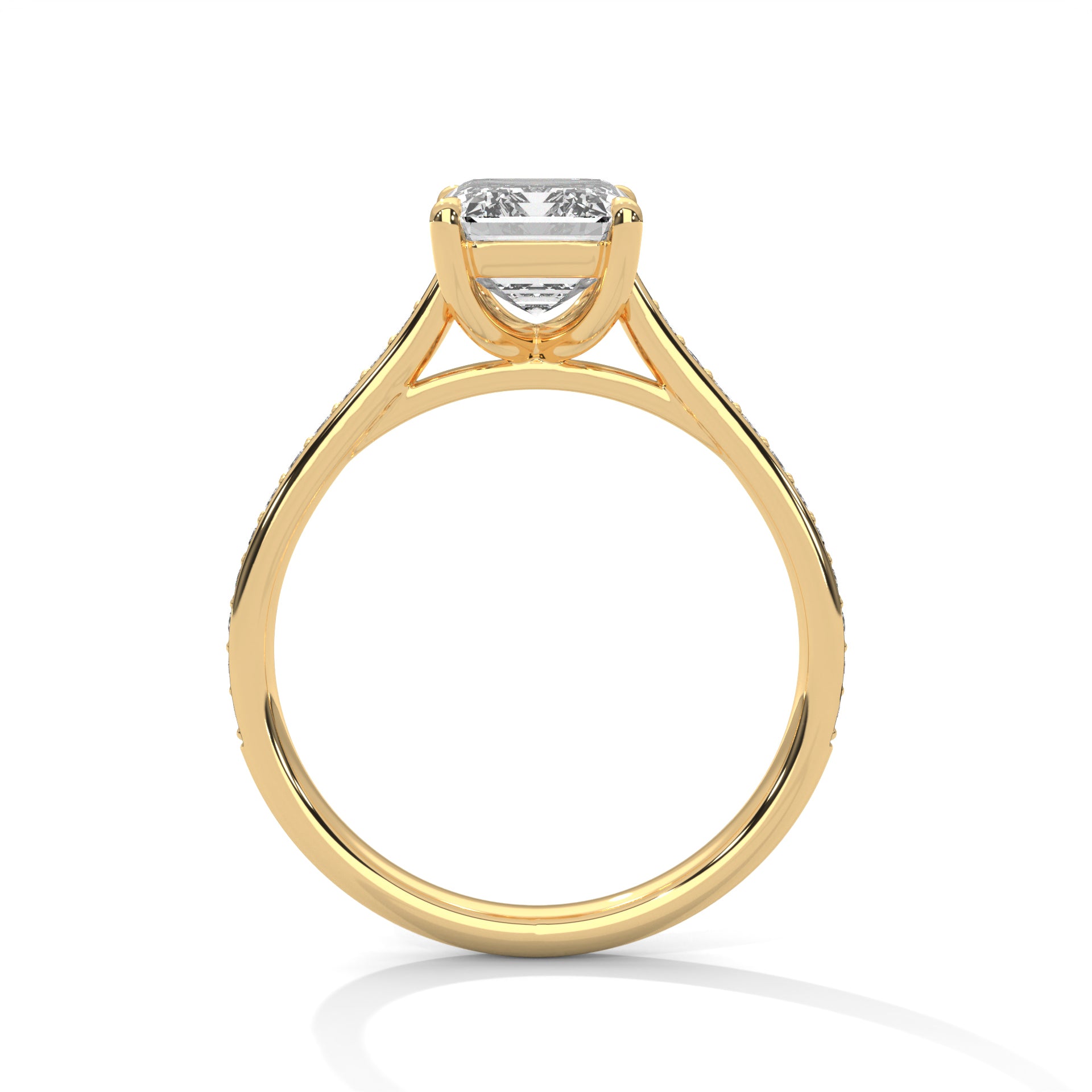 2 CARAT EMERALD SHAPE DIAMOND RING