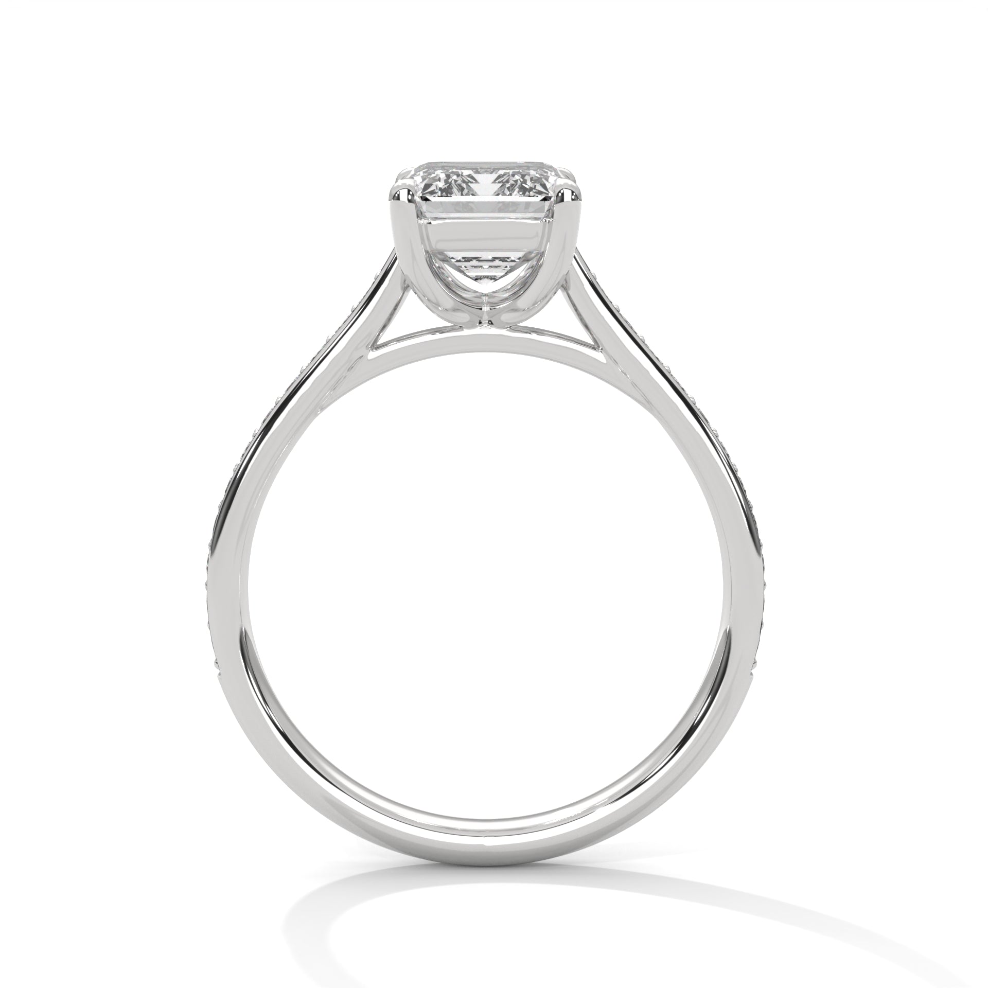 2 CARAT EMERALD SHAPE DIAMOND RING