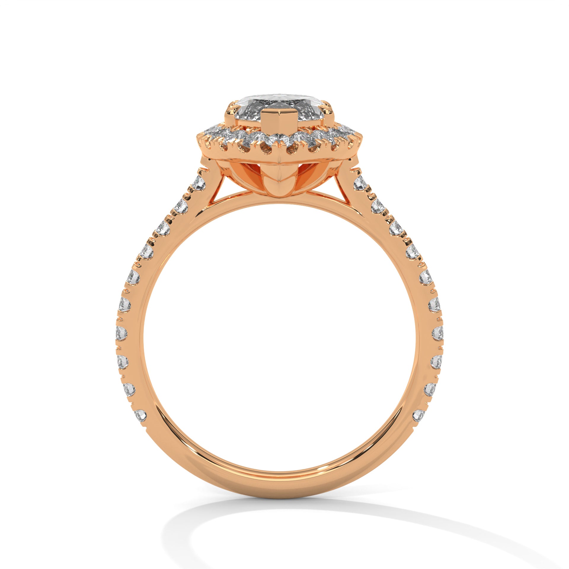 2 CARAT MARQUISE SHAPE WITH HALO ENGAGEMENT RING