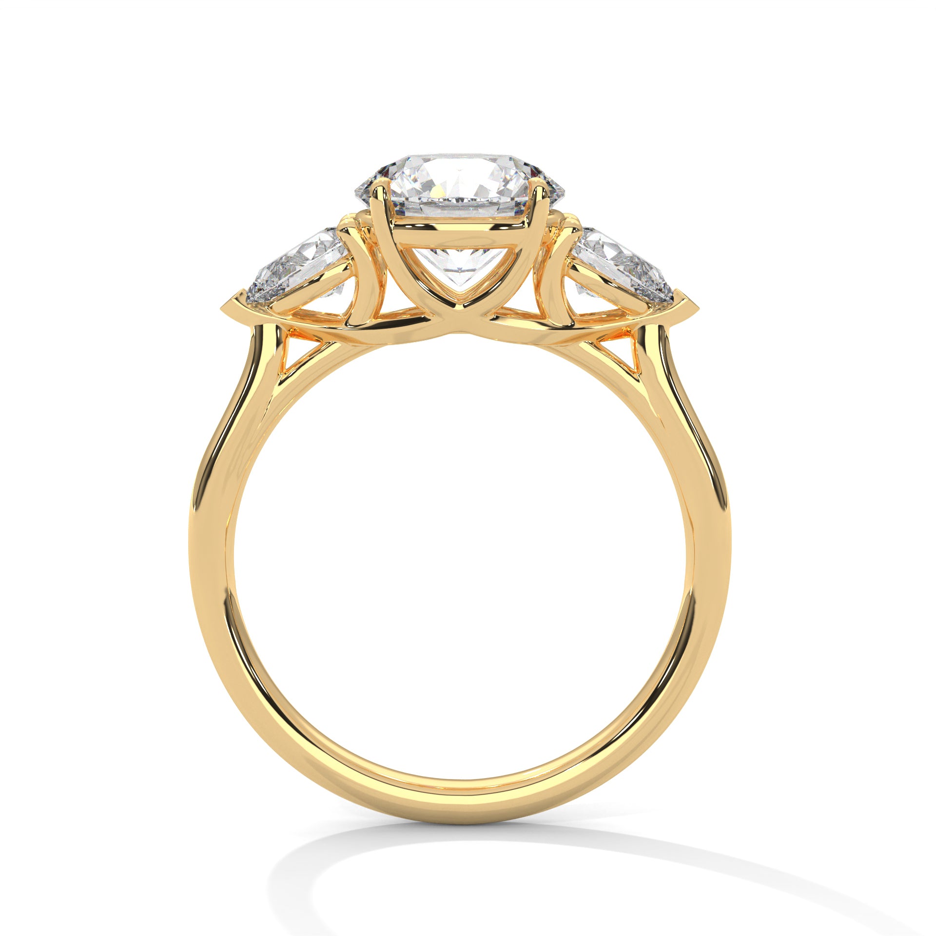 Labgrown Diamond Three Stones Engagement ring