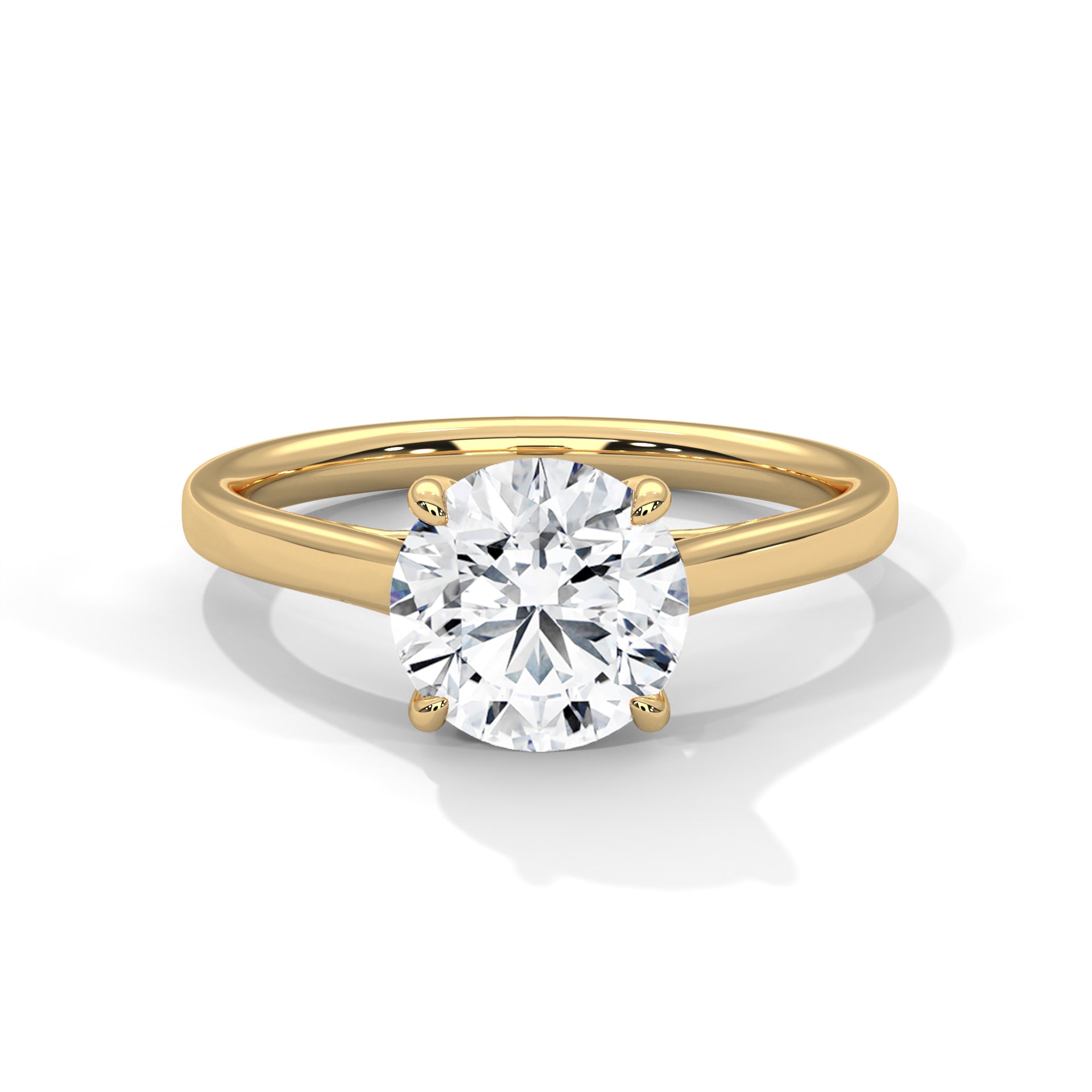 2 CARAT ROUND LAB GROWN DIAMOND SOLITAIRE RING