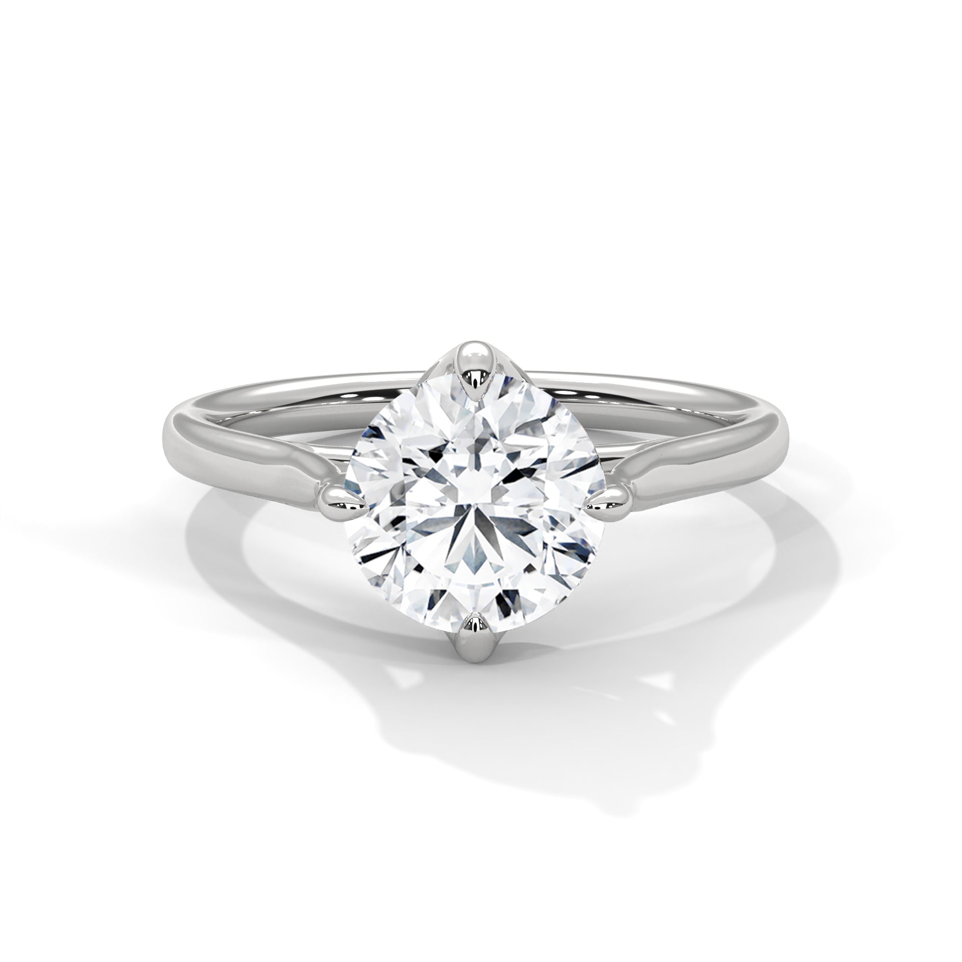 1.00 carat Labgrown Diamond Round shape Endless Ring
