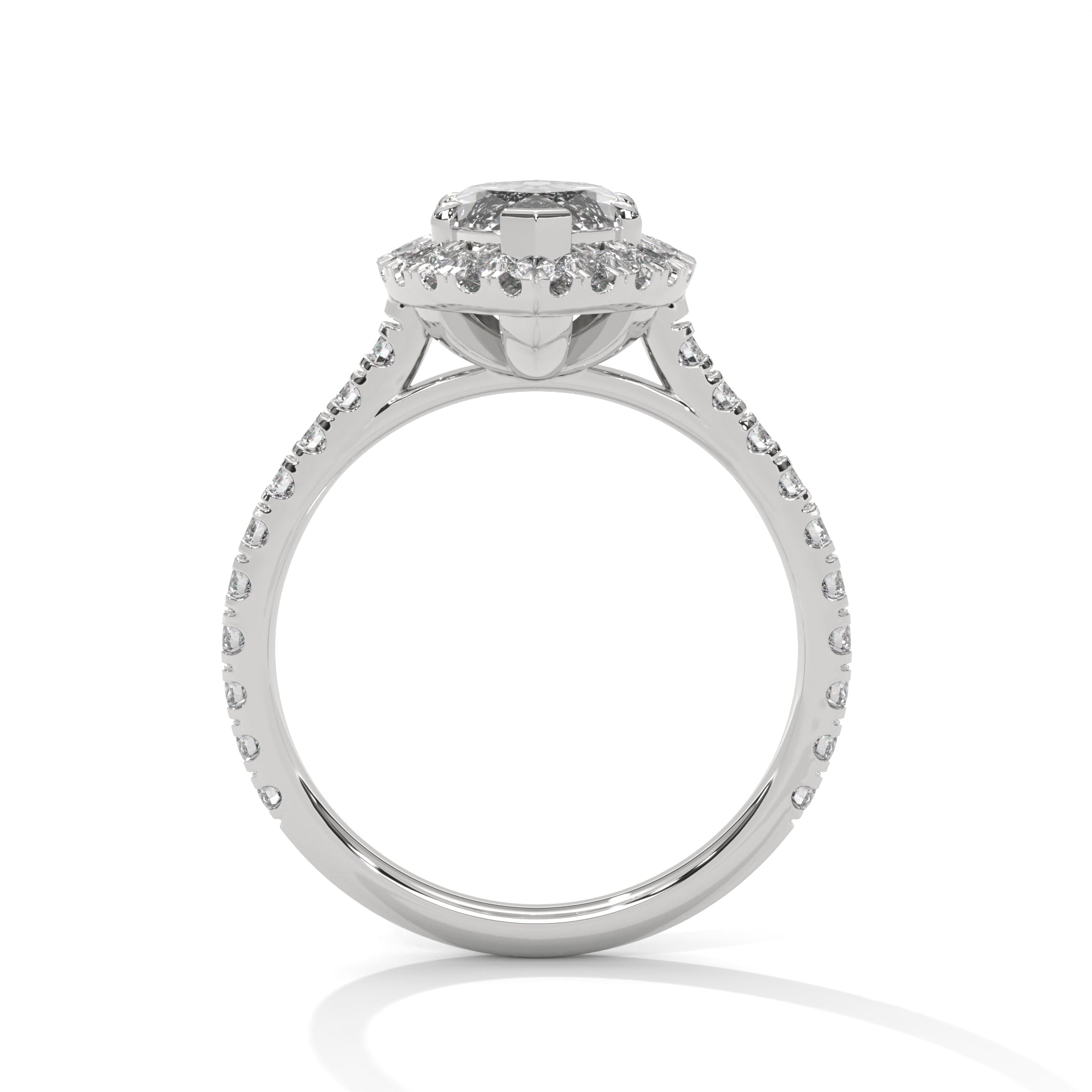2 CARAT MARQUISE SHAPE WITH HALO ENGAGEMENT RING