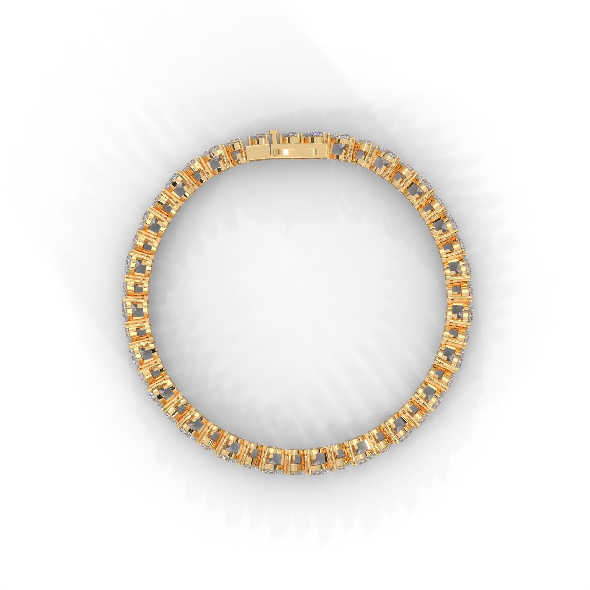 Heart Shape Lab Grown Diamond Bracelet