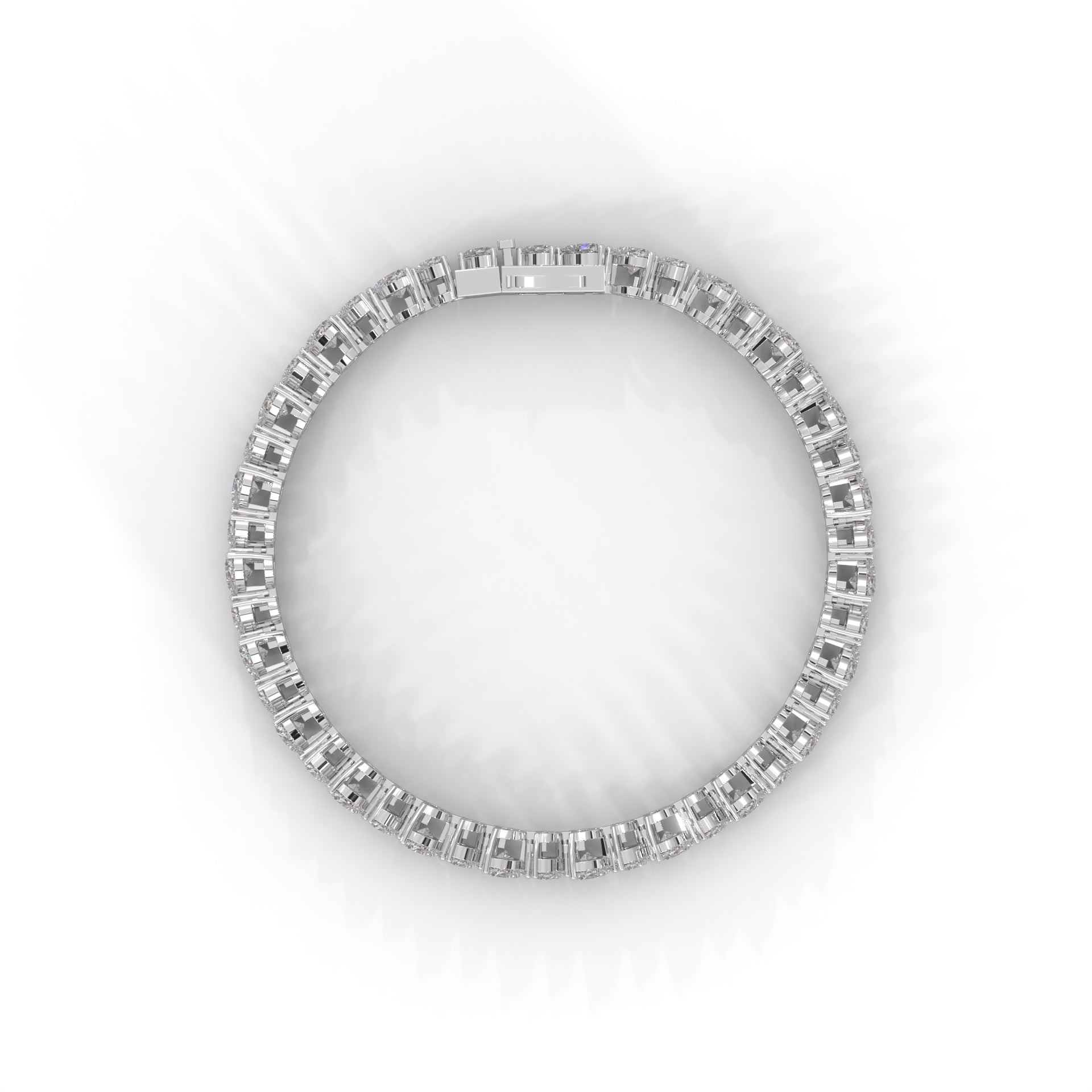 Heart Shape Lab Grown Diamond Bracelet