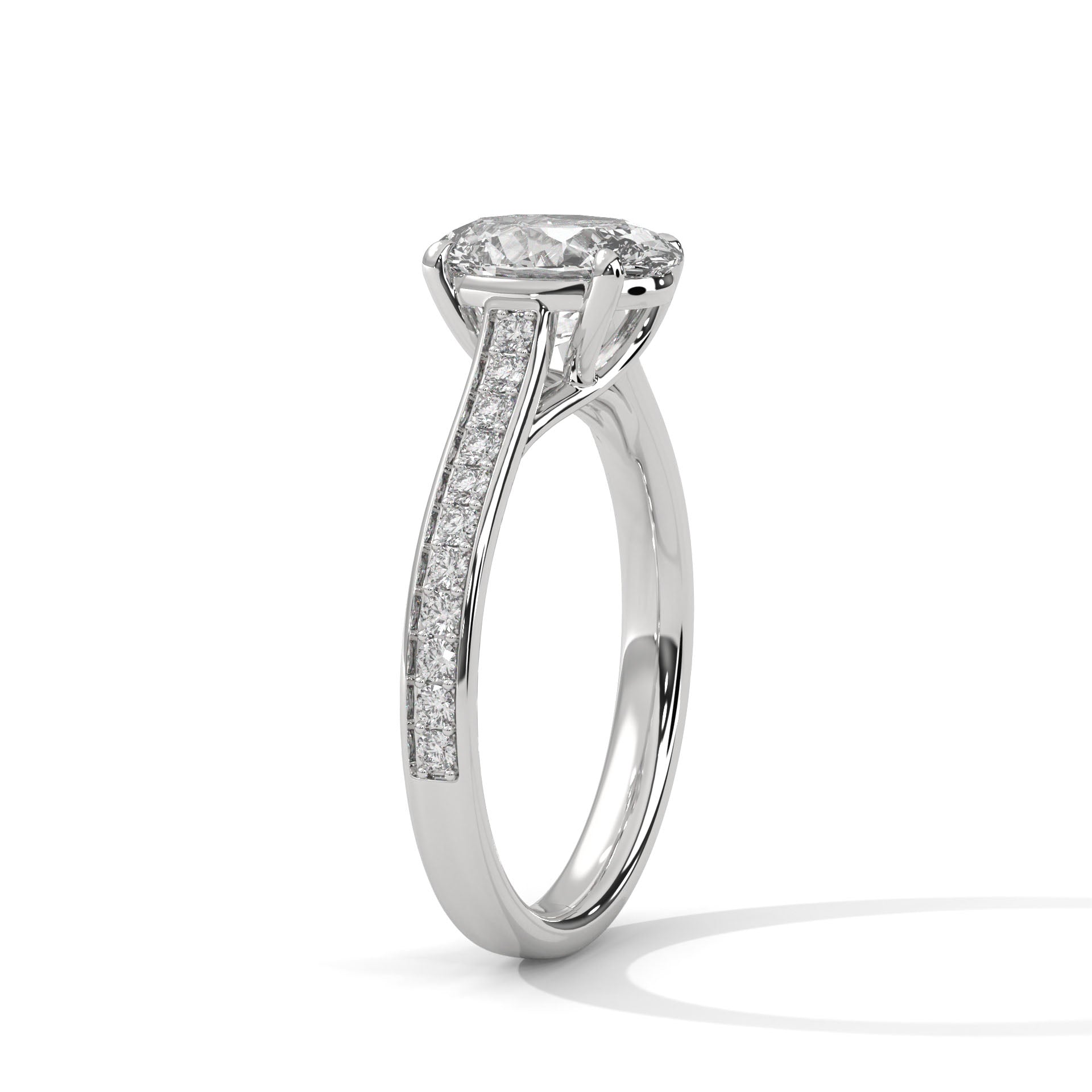 1.5 carat Labgrown Diamond Oval Shape Ring