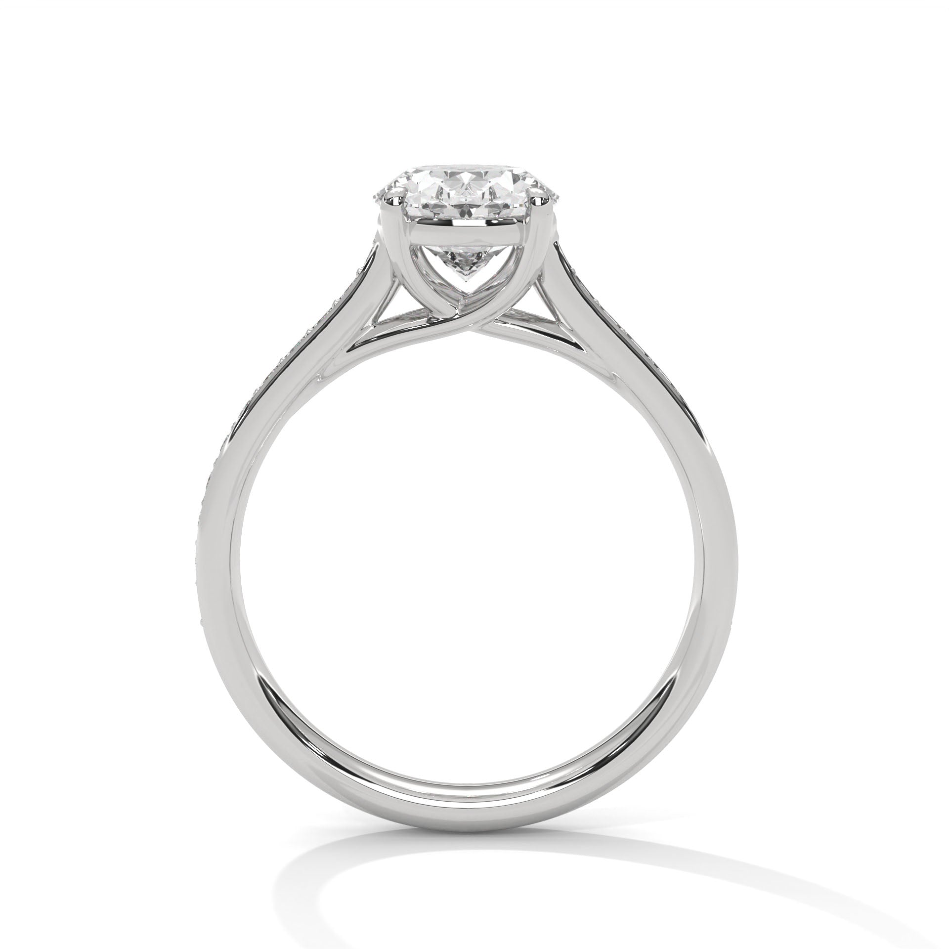 1.5 carat Labgrown Diamond Oval Shape Ring
