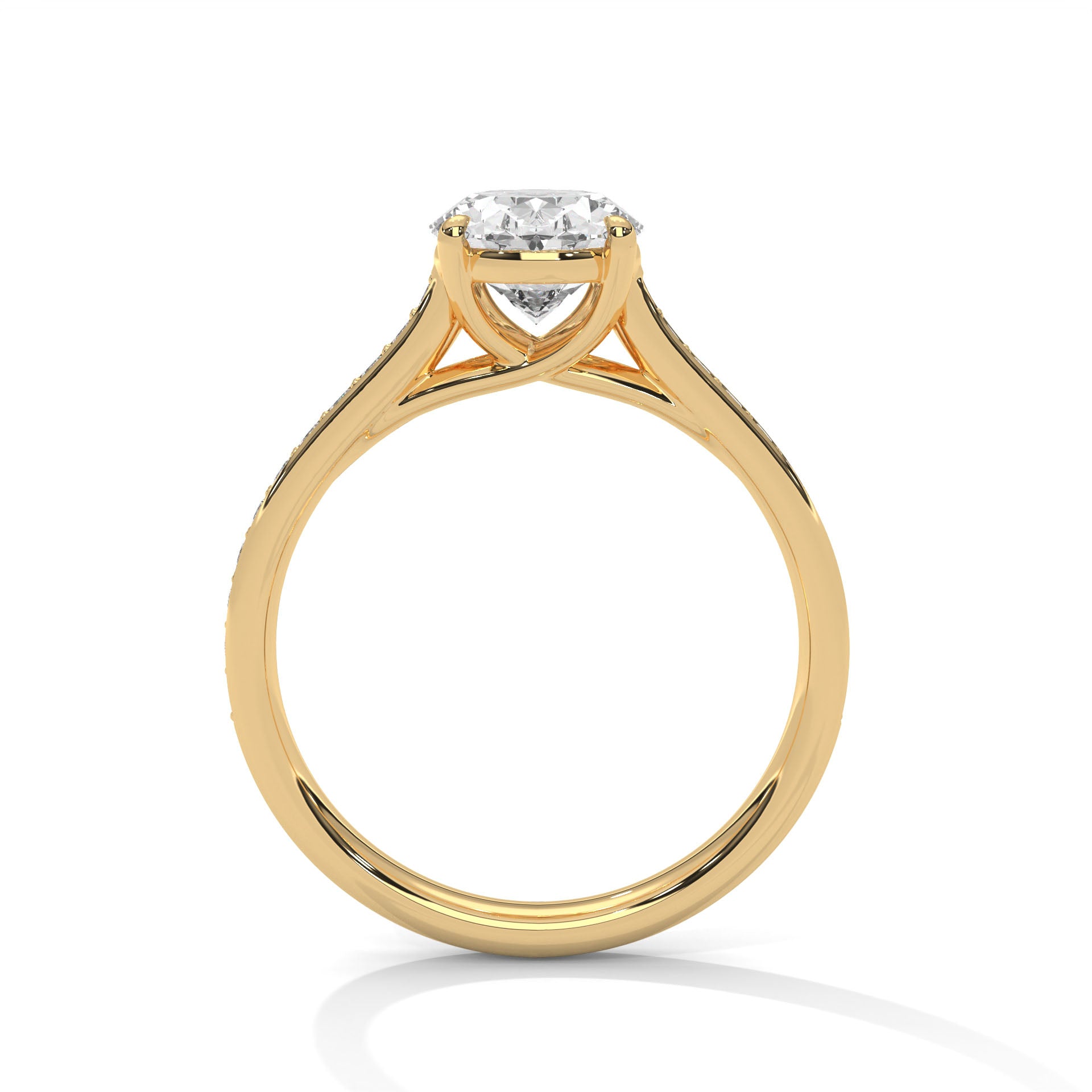 1.5 carat Labgrown Diamond Oval Shape Ring