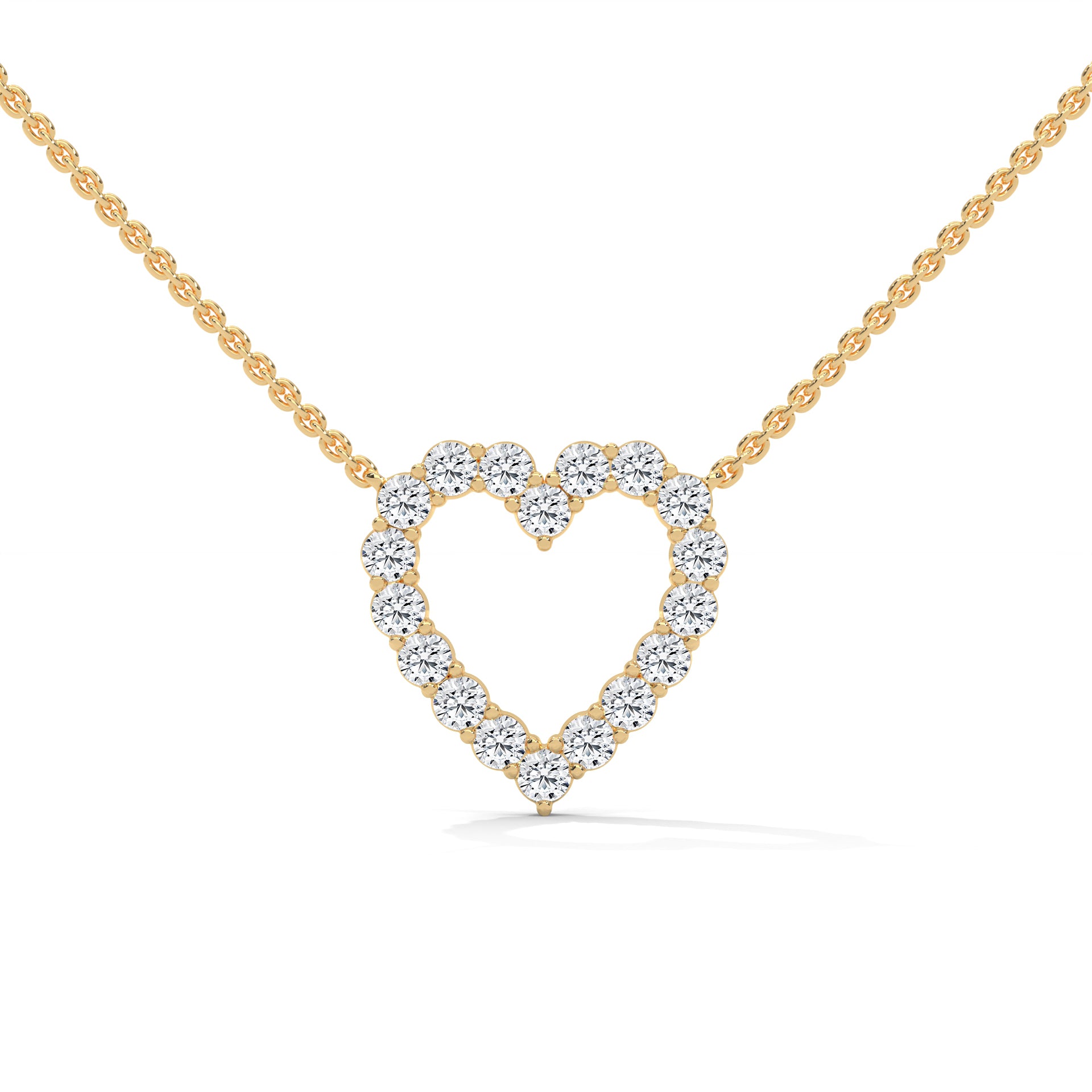 CVD DIAMOND HEART NECKLACE