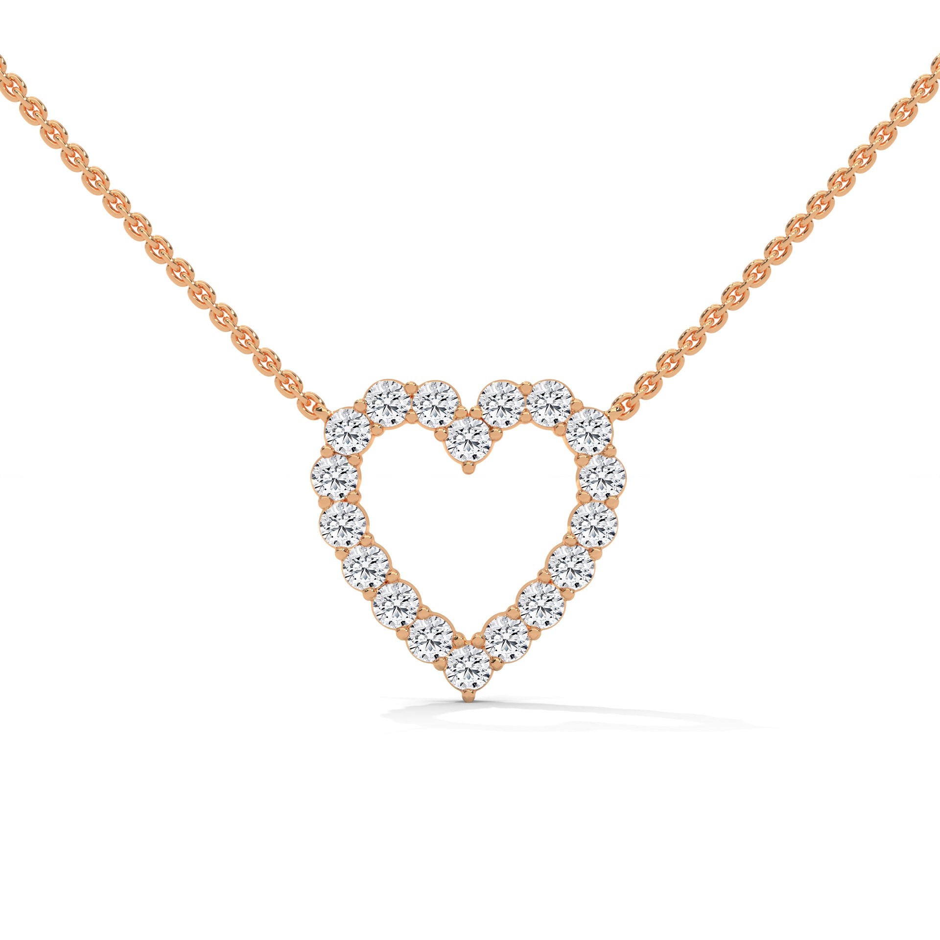 CVD DIAMOND HEART NECKLACE