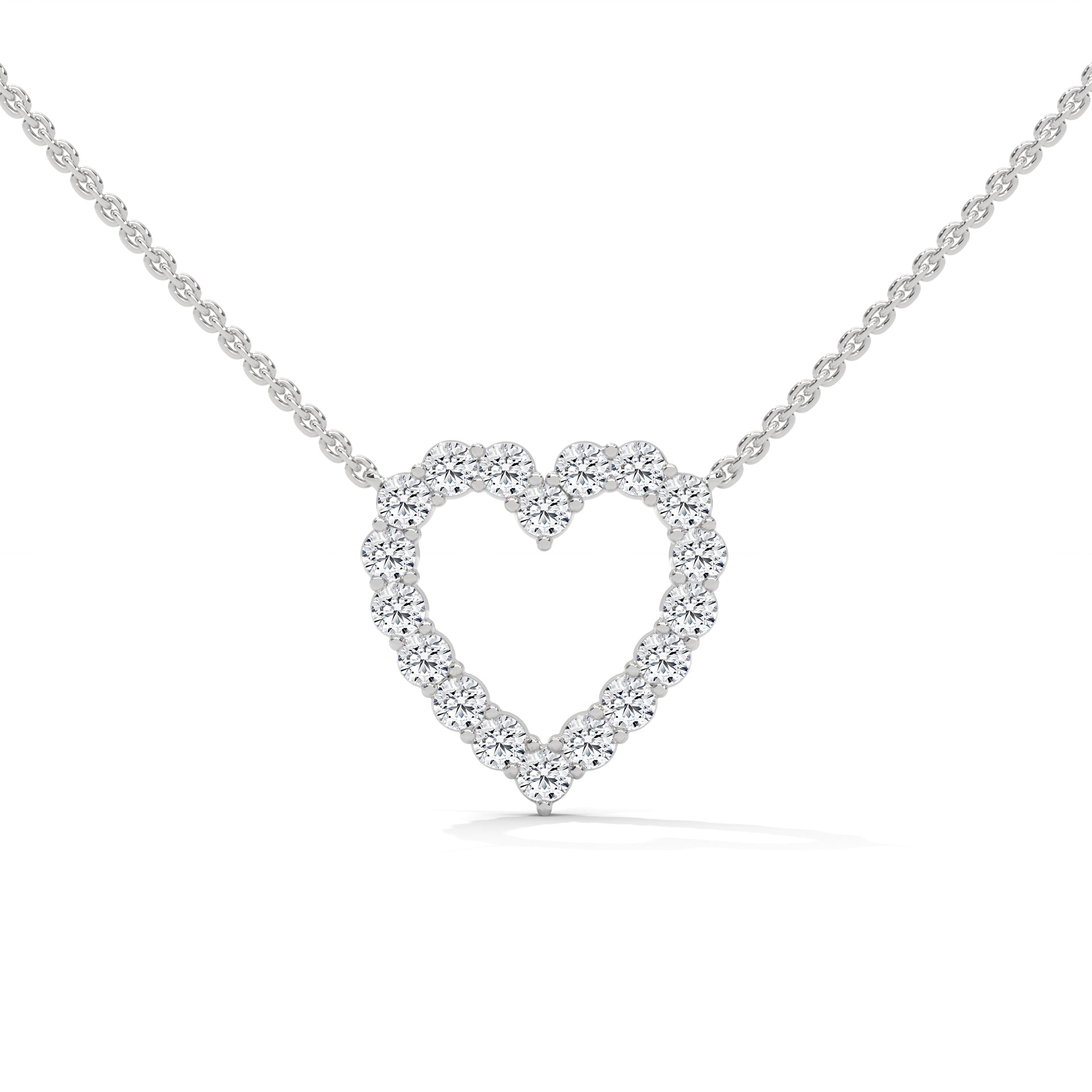 CVD DIAMOND HEART NECKLACE