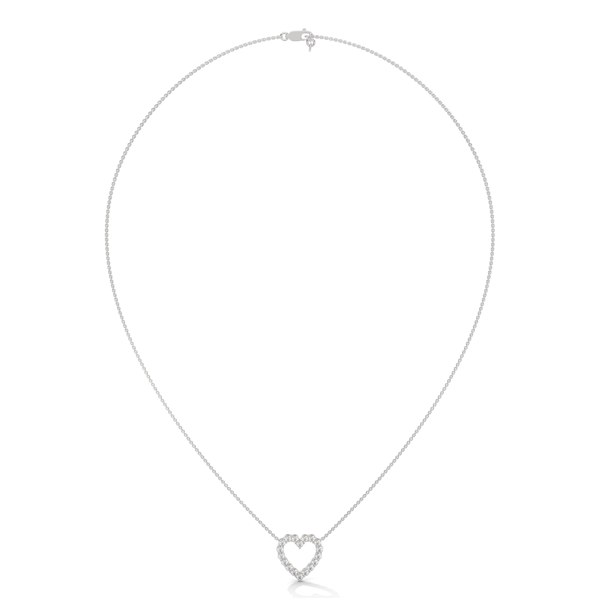 CVD DIAMOND HEART NECKLACE