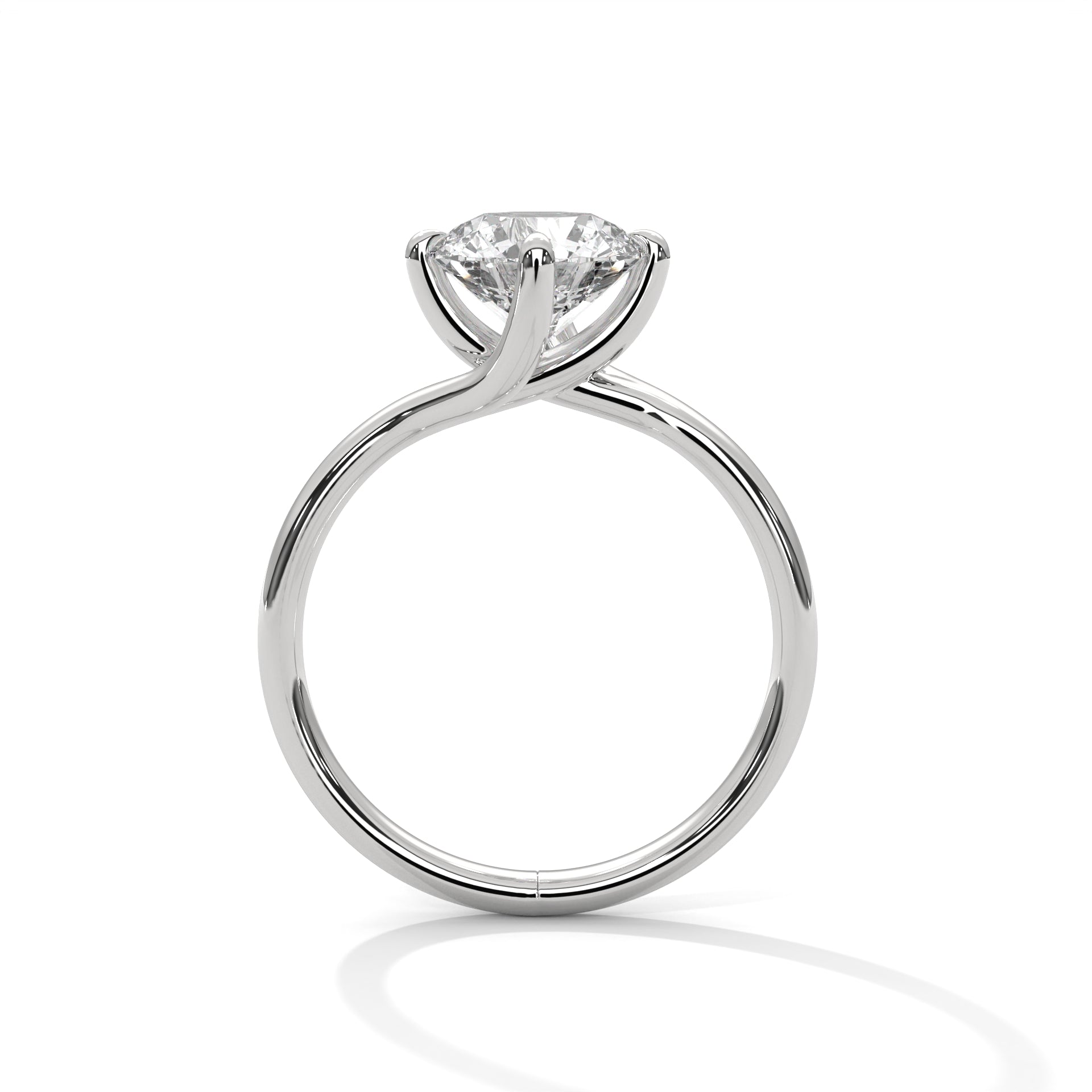 2.00 CARAT ROUND LAB DIAMOND SOLITAIRE RING