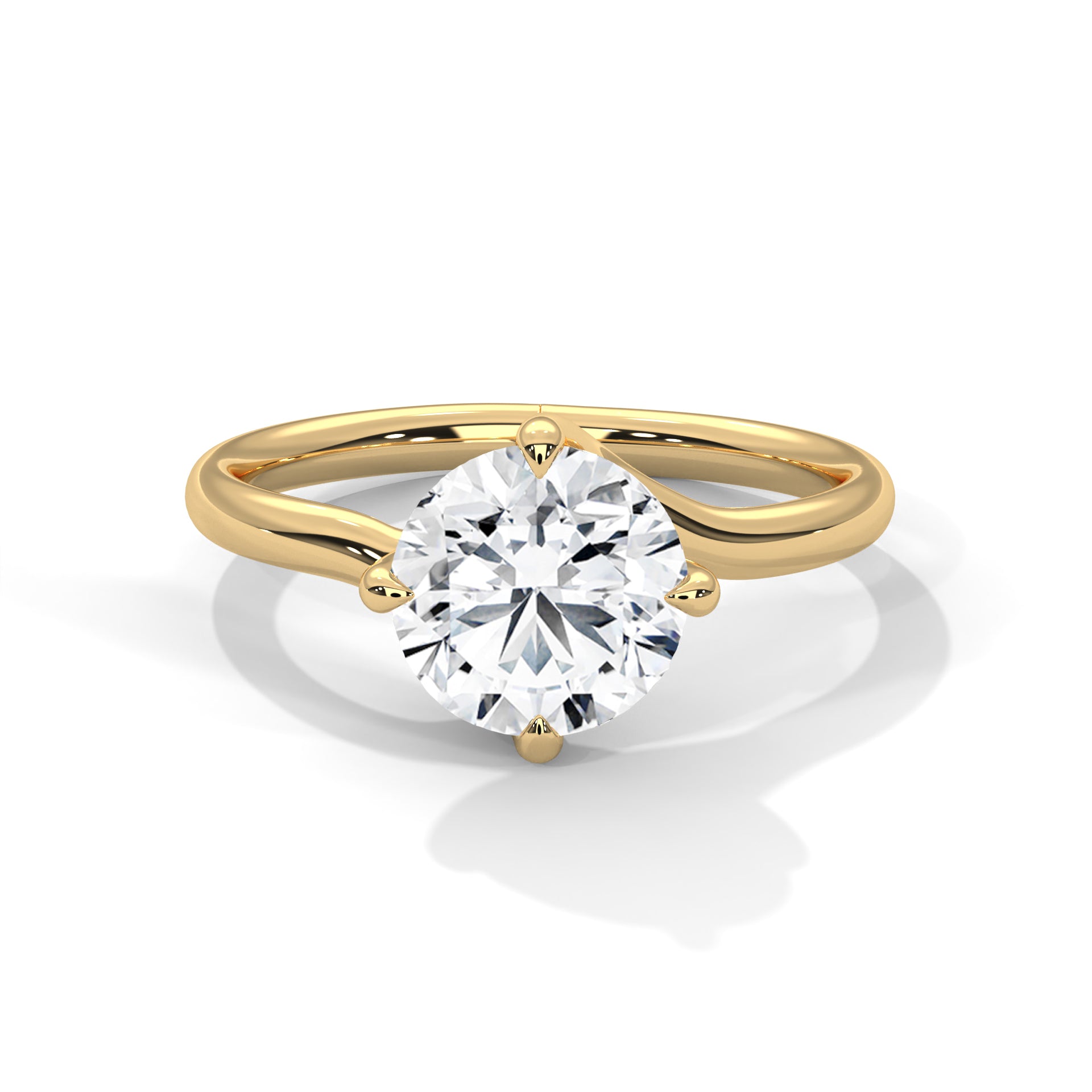 2.00 CARAT ROUND LAB DIAMOND SOLITAIRE RING