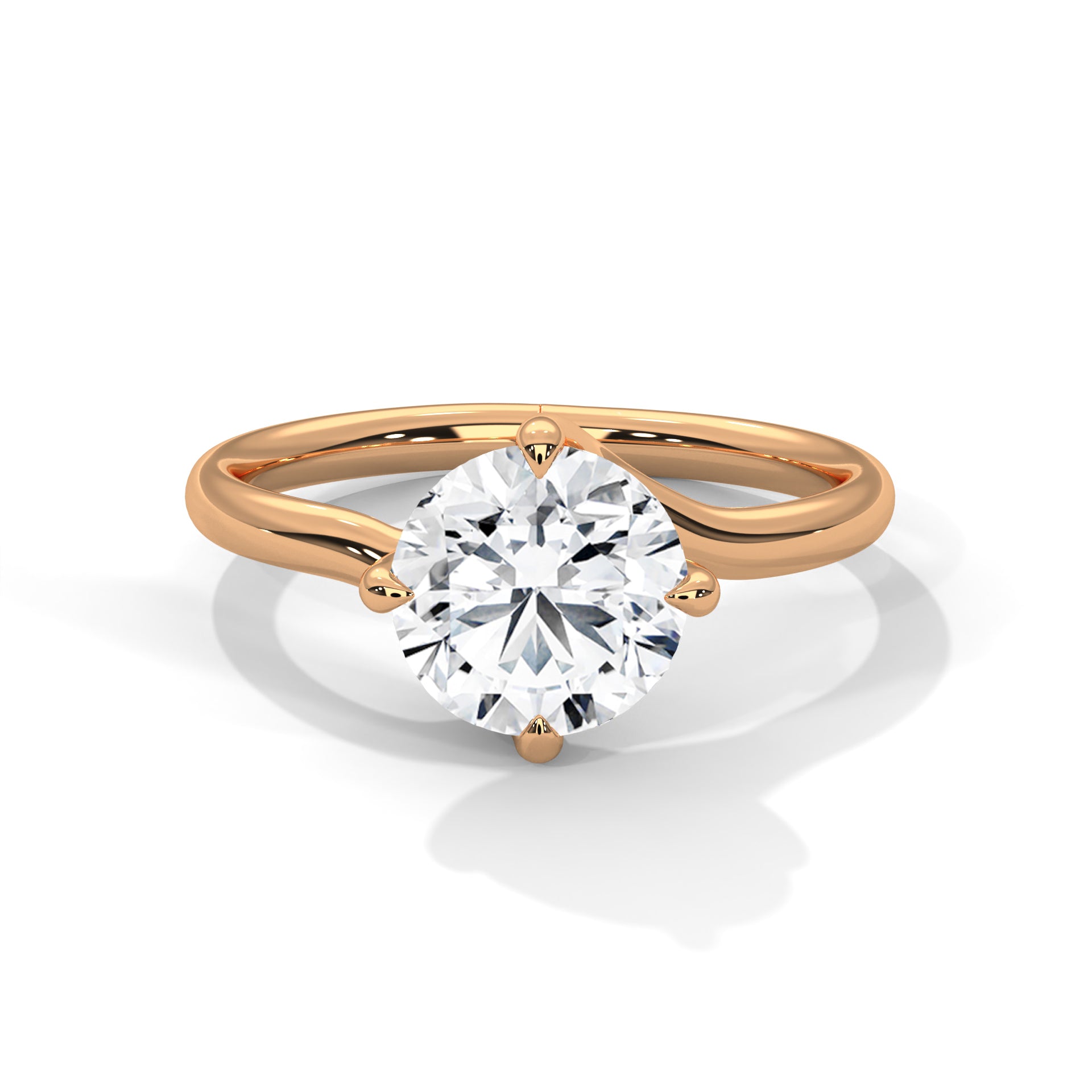 2.00 CARAT ROUND LAB DIAMOND SOLITAIRE RING