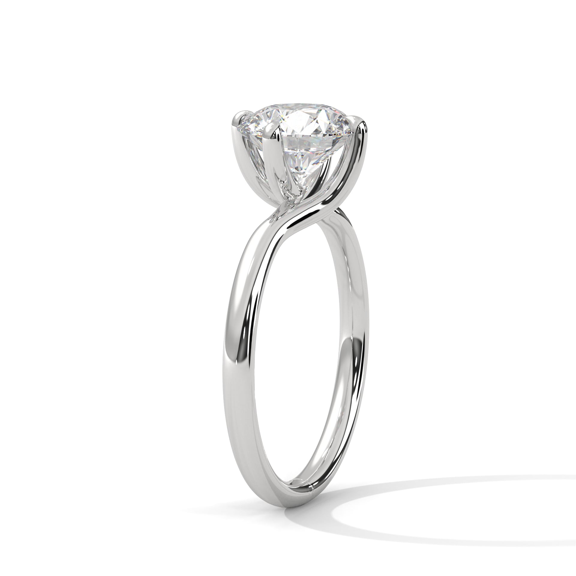 2.00 CARAT ROUND LAB DIAMOND SOLITAIRE RING
