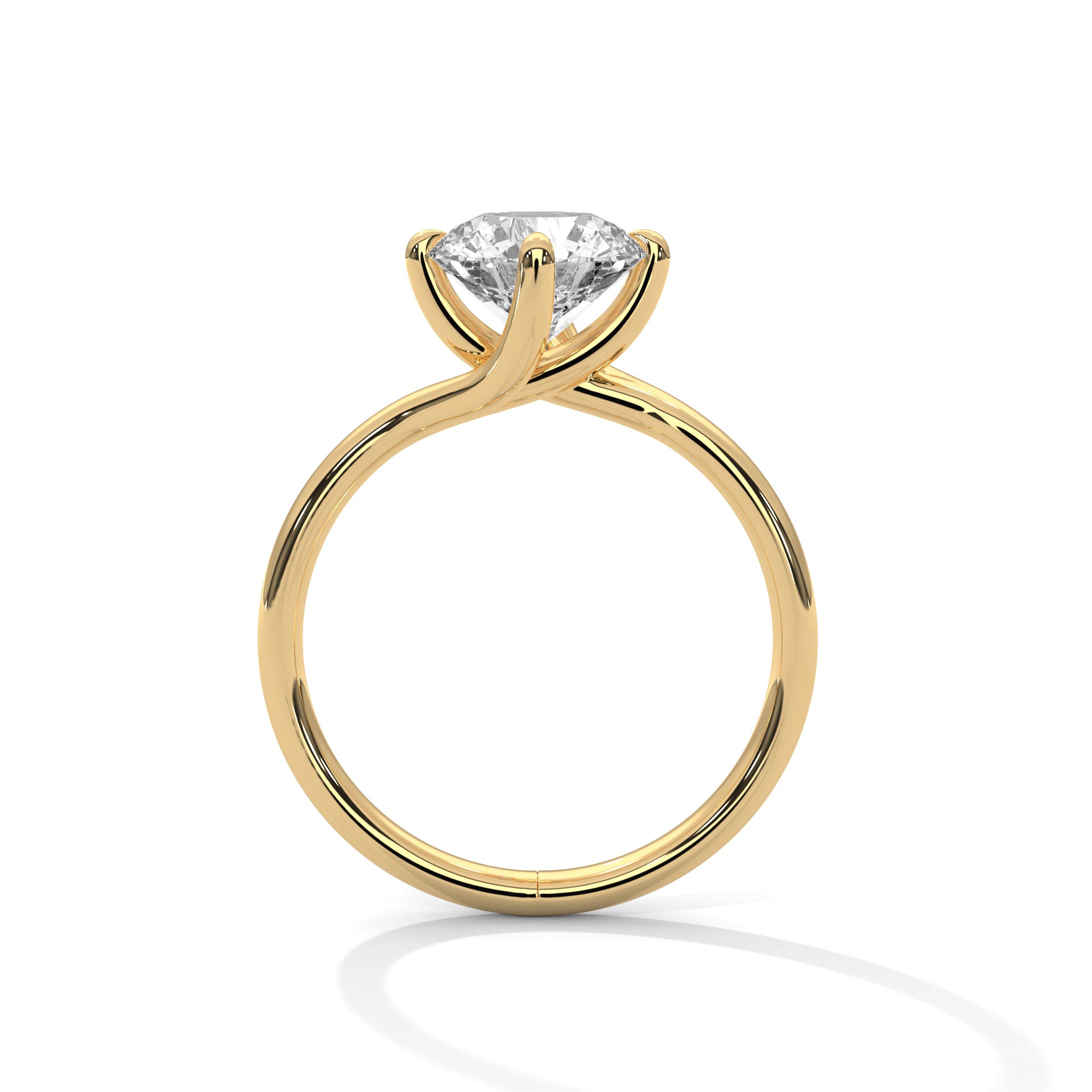 2.00 CARAT ROUND LAB DIAMOND SOLITAIRE RING