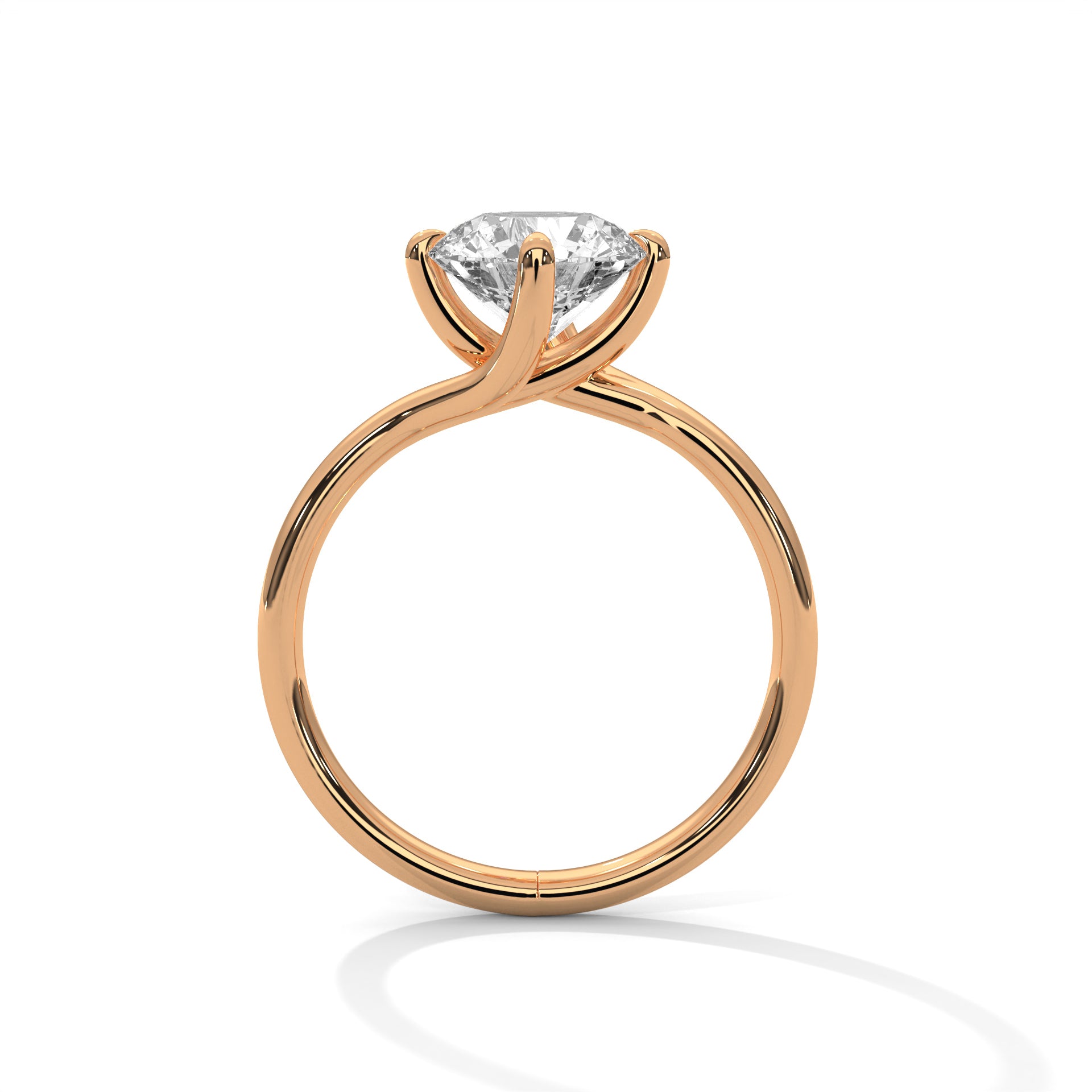 2.00 CARAT ROUND LAB DIAMOND SOLITAIRE RING