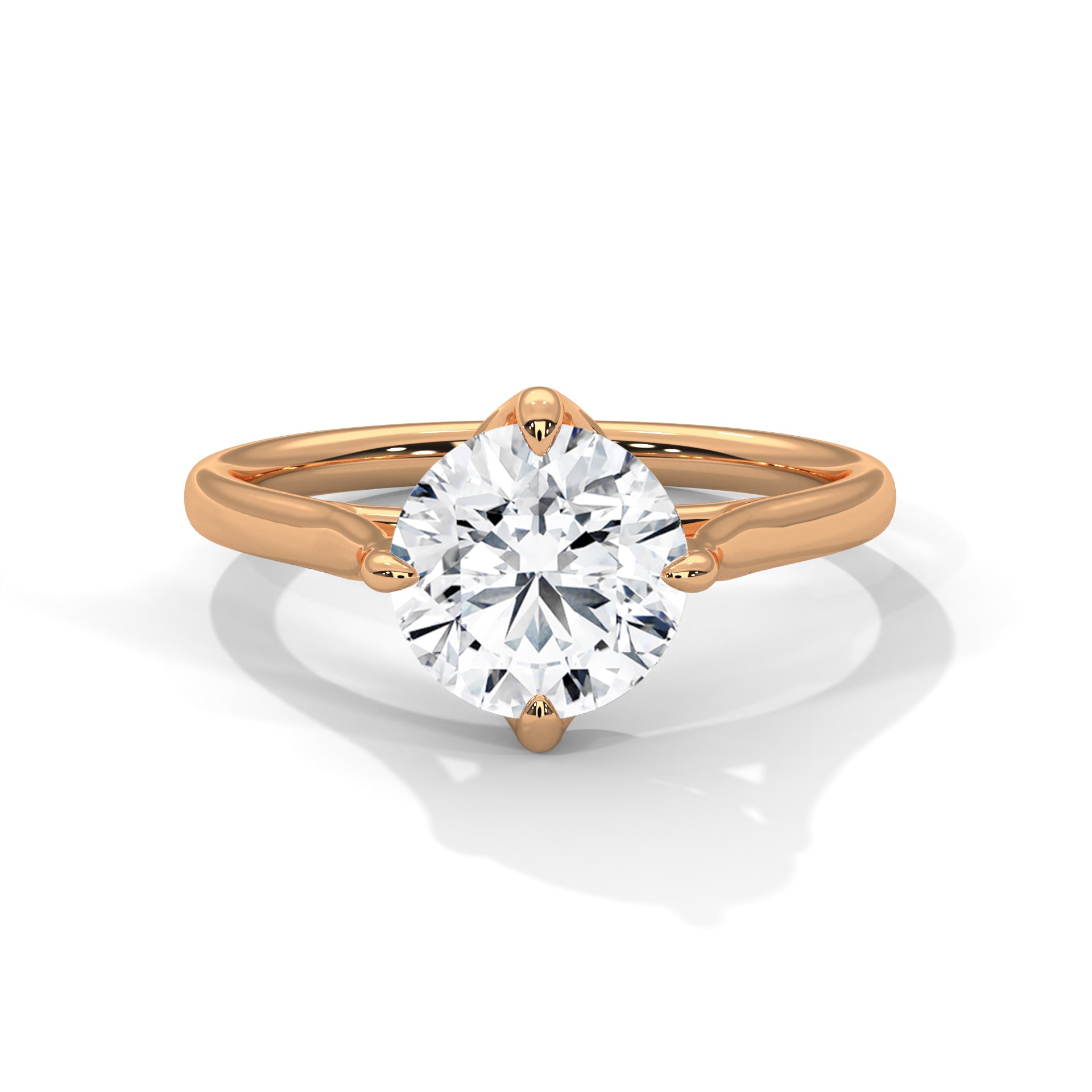 1.00 carat Labgrown Diamond Round shape Endless Ring