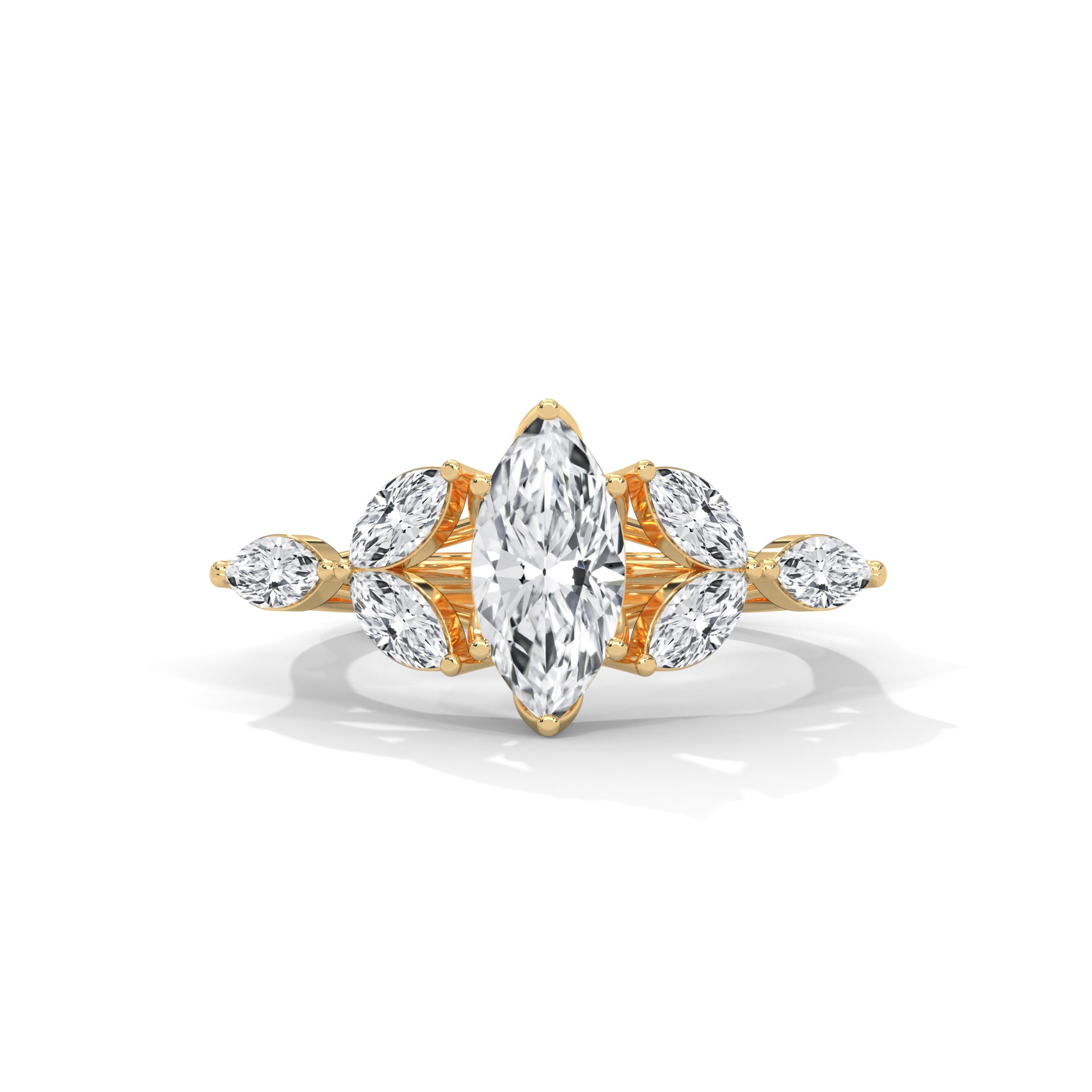 MARQUISE CUT LAB GROWN DIAMOND RING