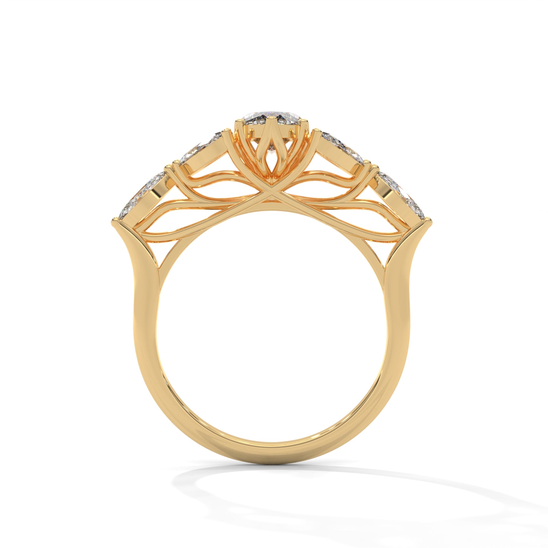 MARQUISE CUT LAB GROWN DIAMOND RING