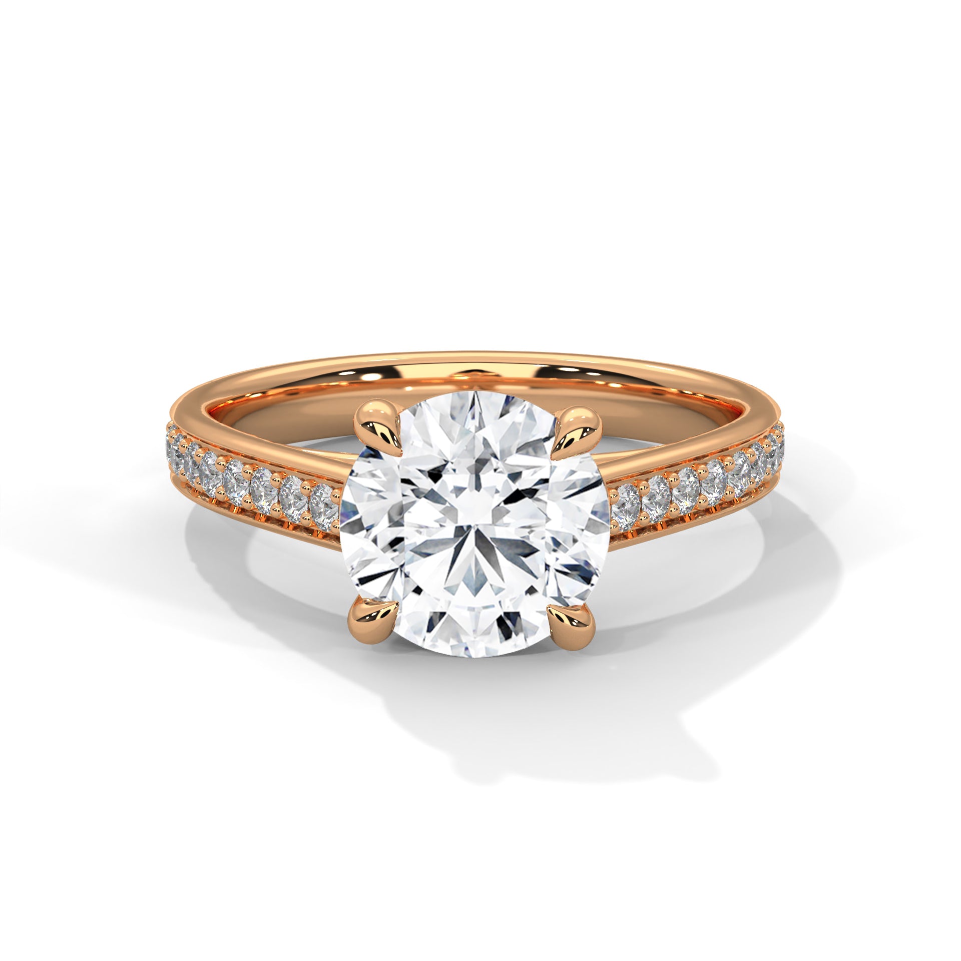 0.80 CARAT ROUND SOLITAIRE DIAMOND RING