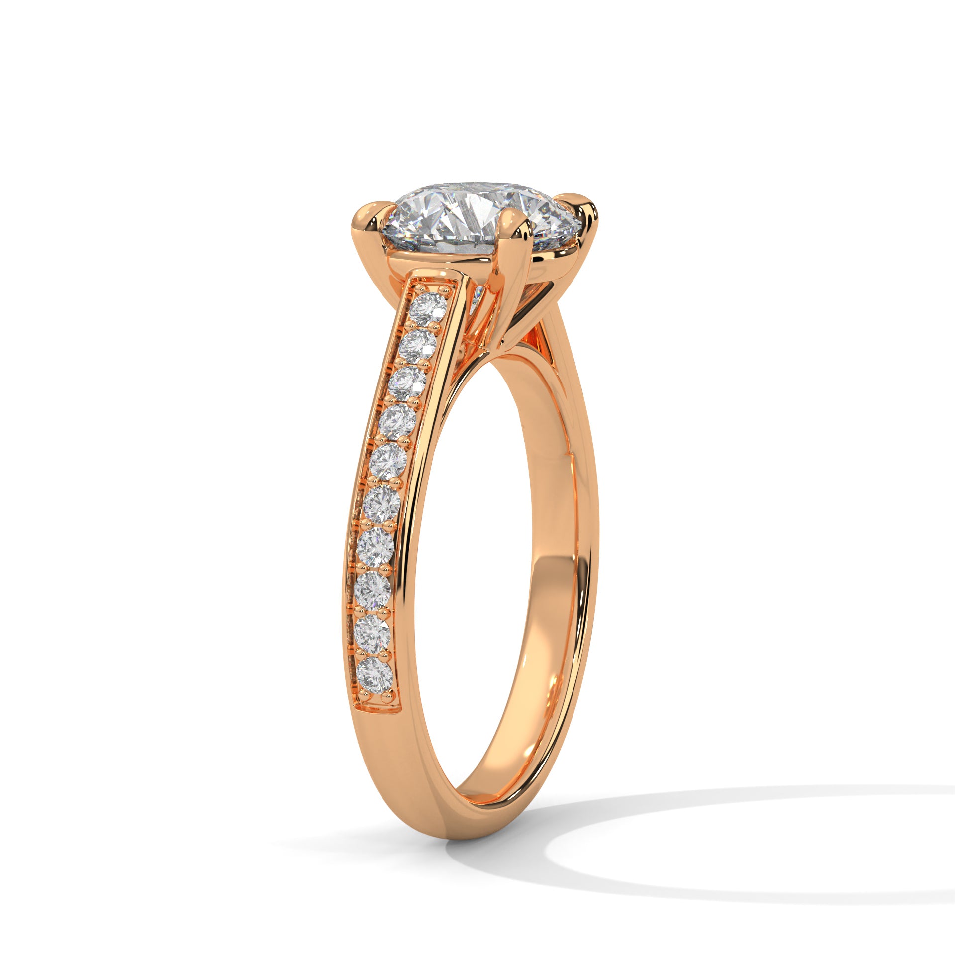 0.80 CARAT ROUND SOLITAIRE DIAMOND RING