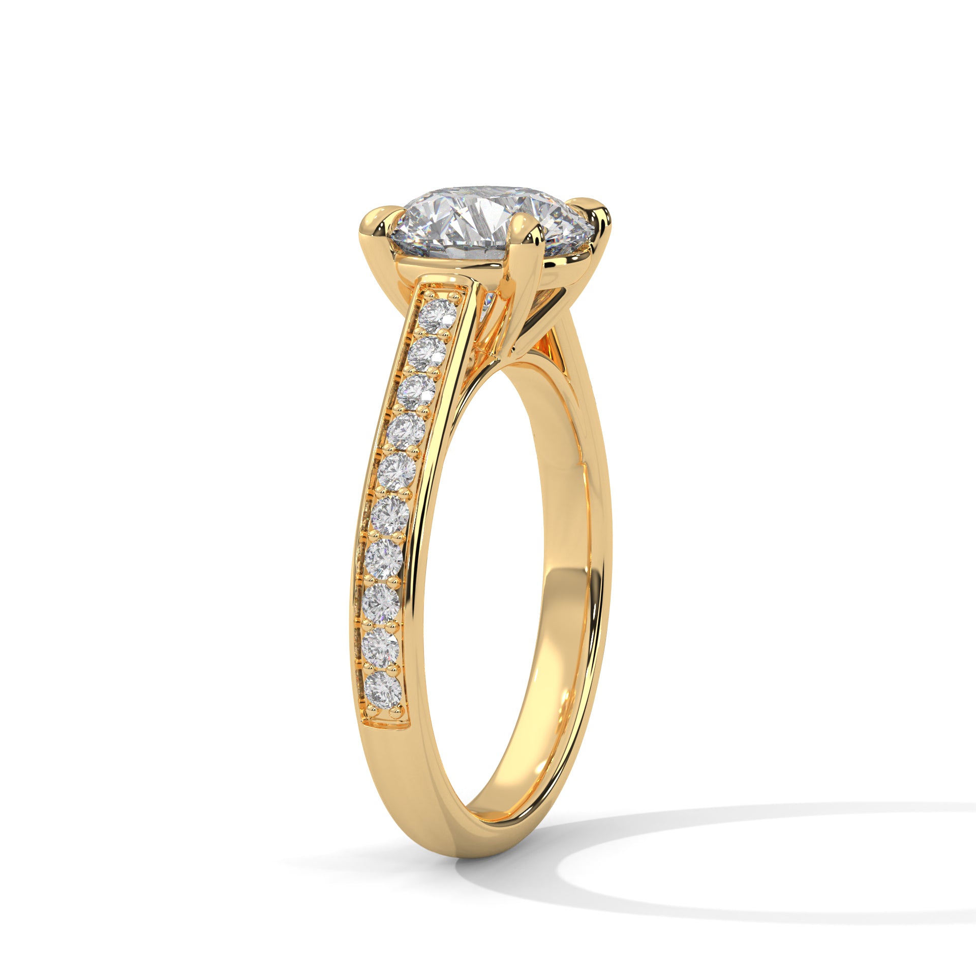 0.80 CARAT ROUND SOLITAIRE DIAMOND RING