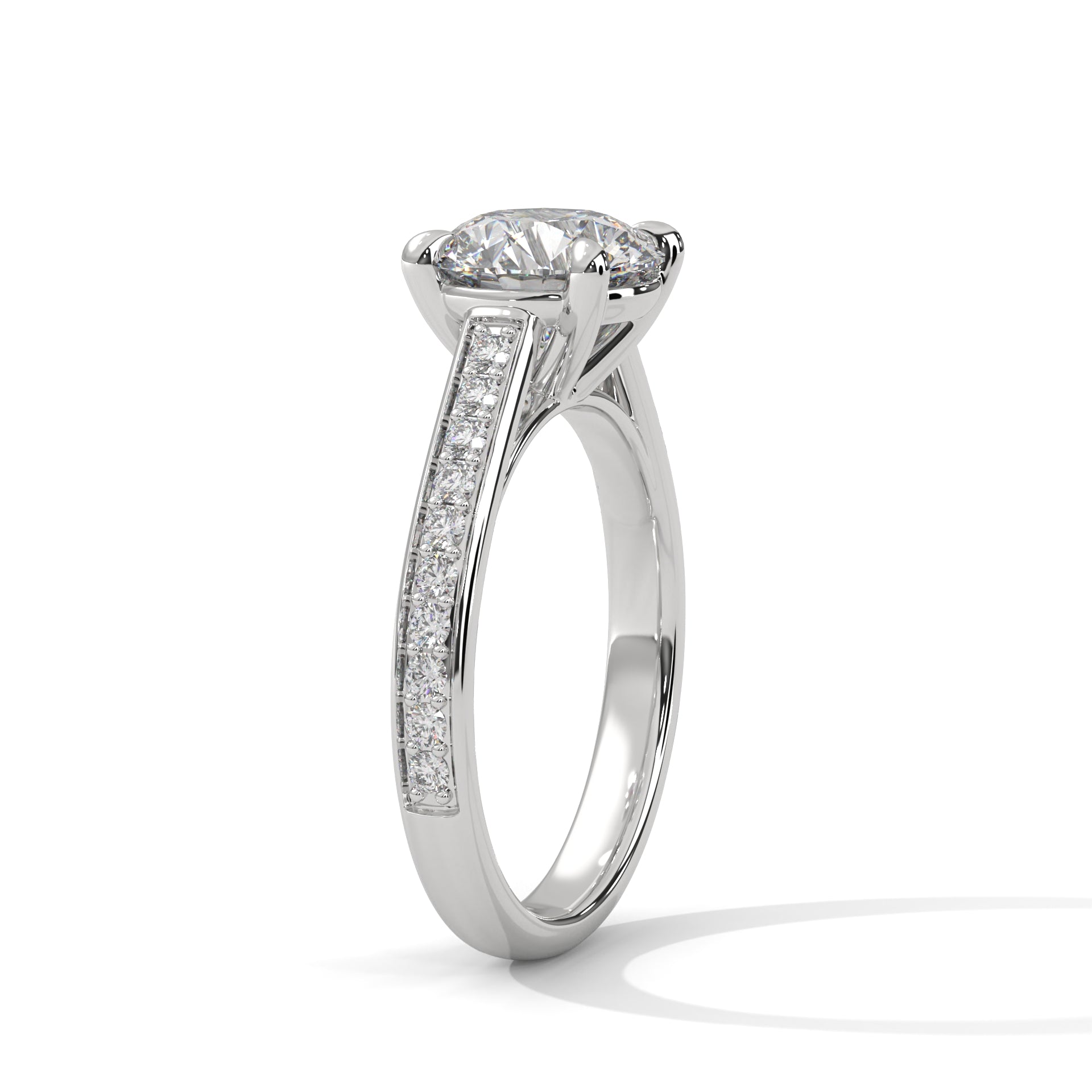 0.80 CARAT ROUND SOLITAIRE DIAMOND RING