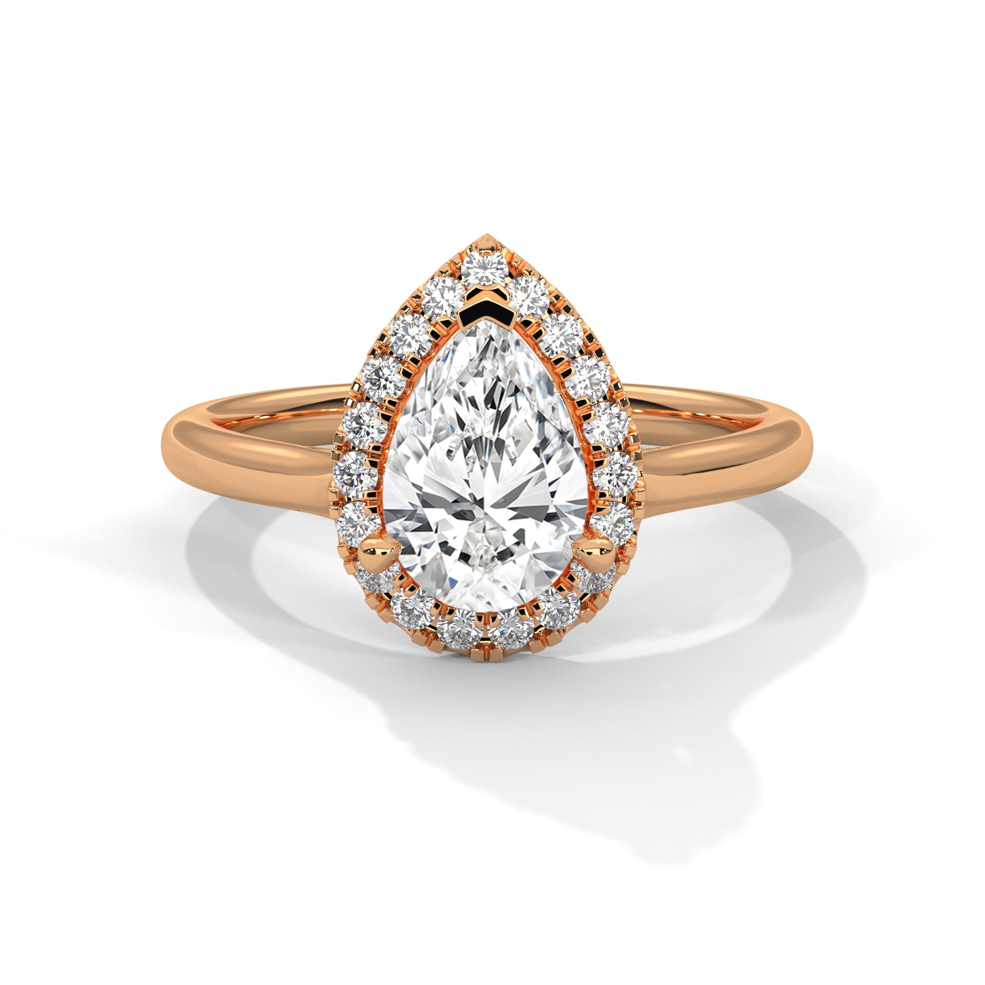 1.5 Oval Shape Diamond With Halo Ring