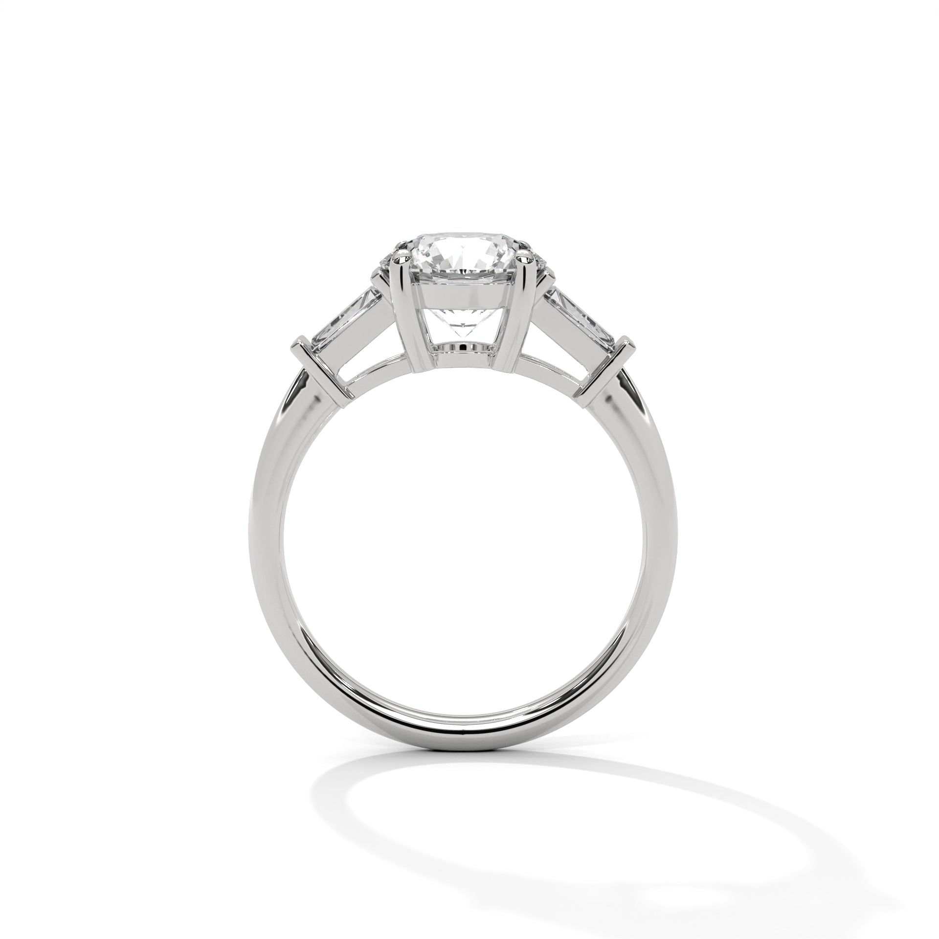 2 CARAT ROUND WITH BUGGET SOLITAIRE DIAMOND RING