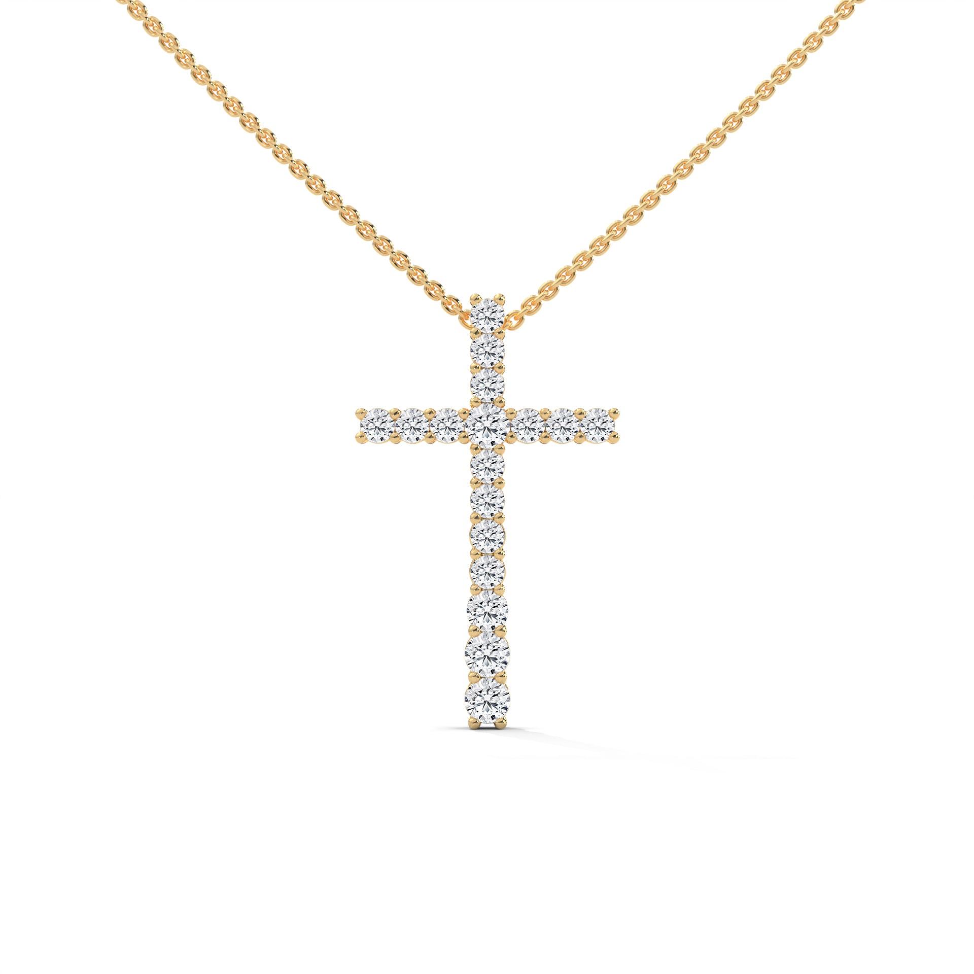 CROSS LAB GROWN DIAMOND PENDENT