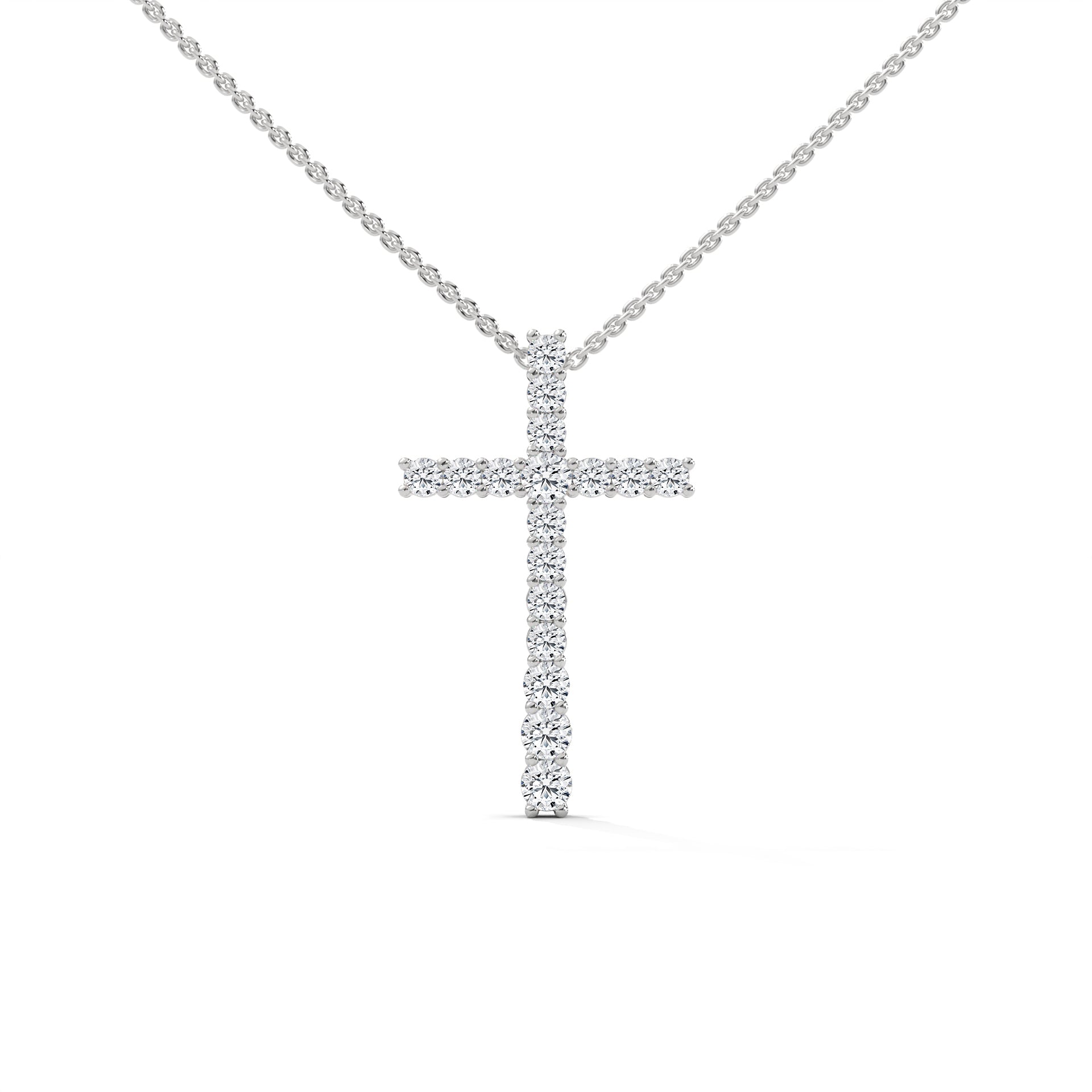 CROSS LAB GROWN DIAMOND PENDENT