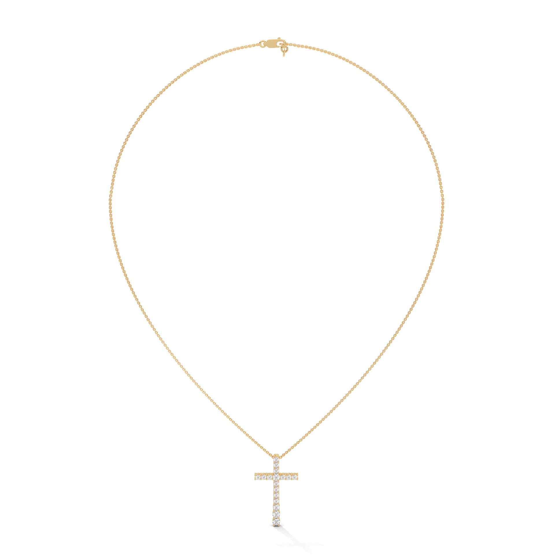 CROSS LAB GROWN DIAMOND PENDENT