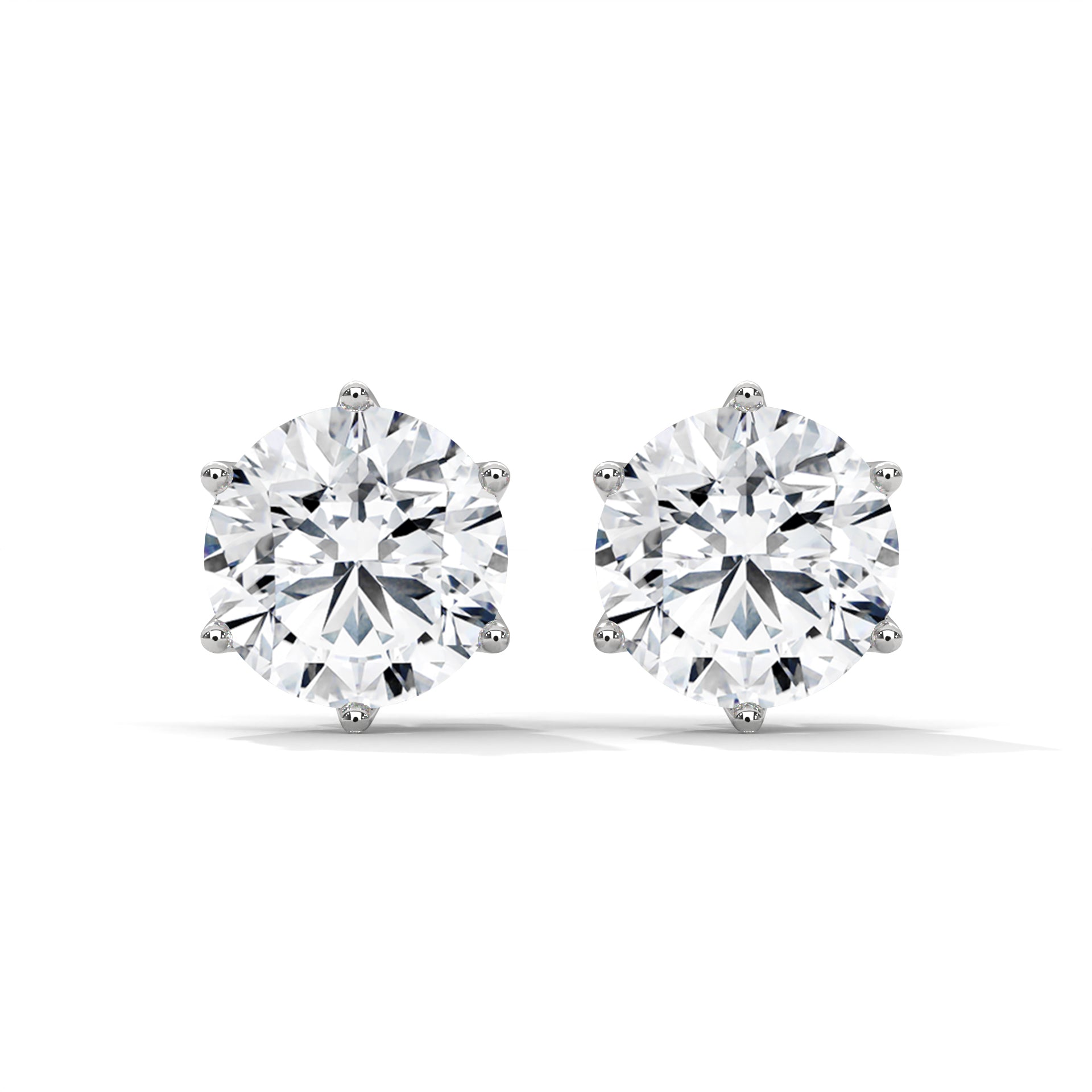 1.5 CARAT ROUND CUT SOLITAIRE STUDS