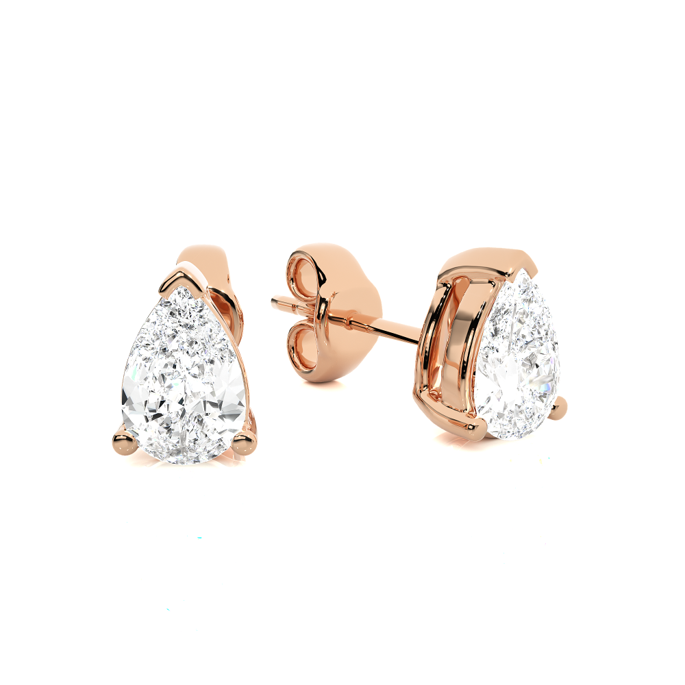 1 - 1 Carat Pear cut Earring Tops | ATYANTA JEWELS