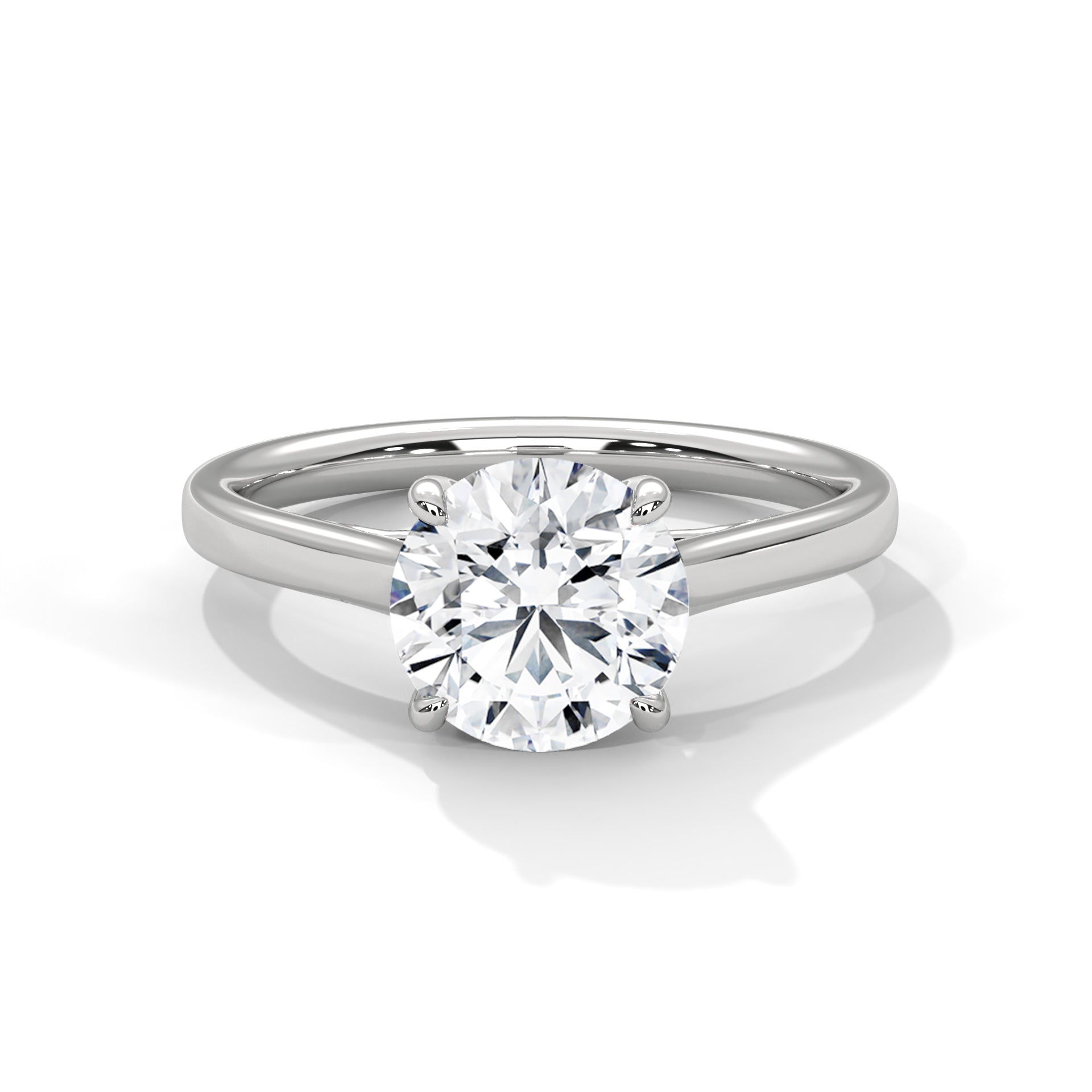 2 CARAT ROUND LAB GROWN DIAMOND SOLITAIRE RING